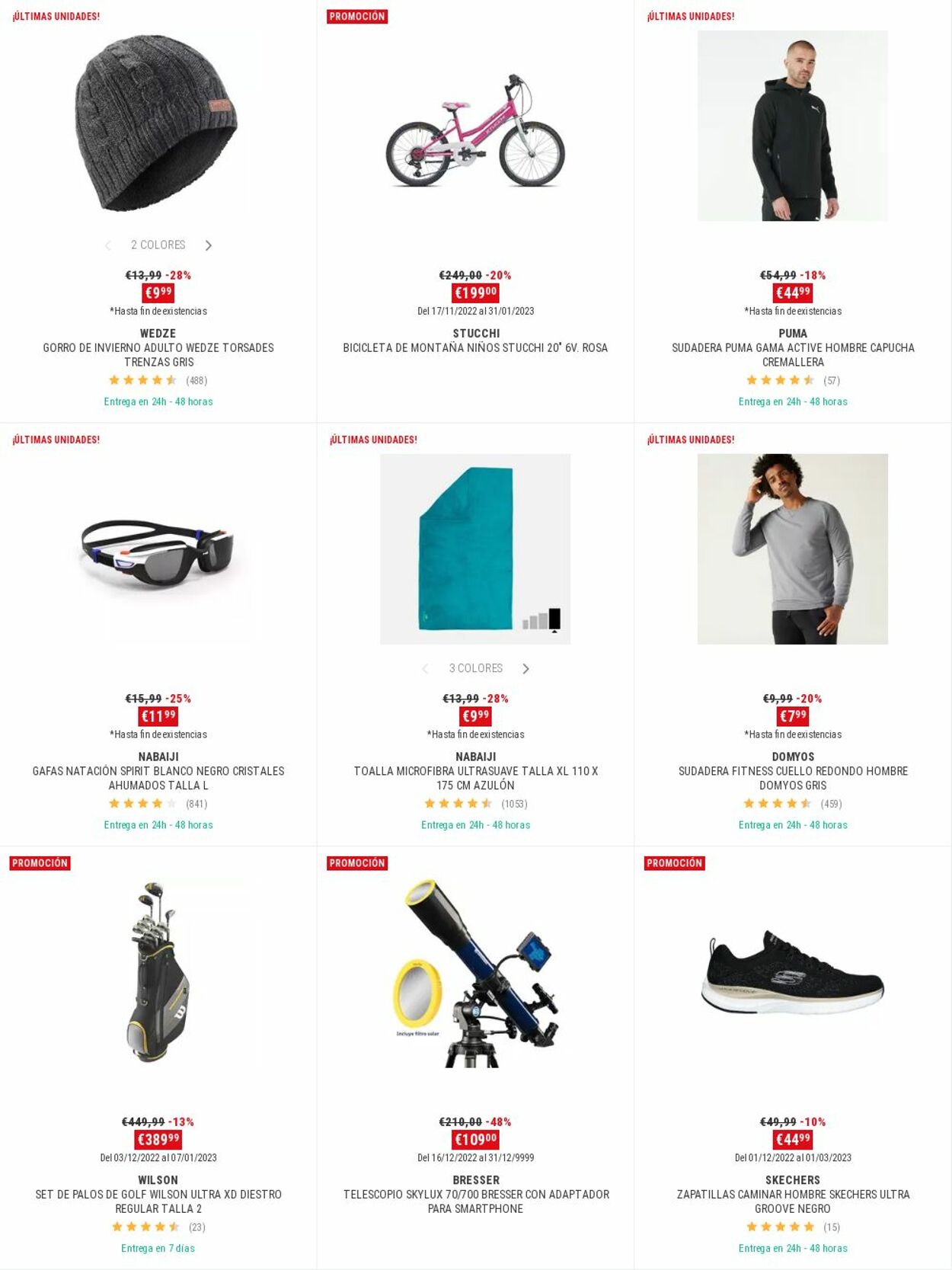 Folleto Decathlon 26.12.2022 - 02.01.2023