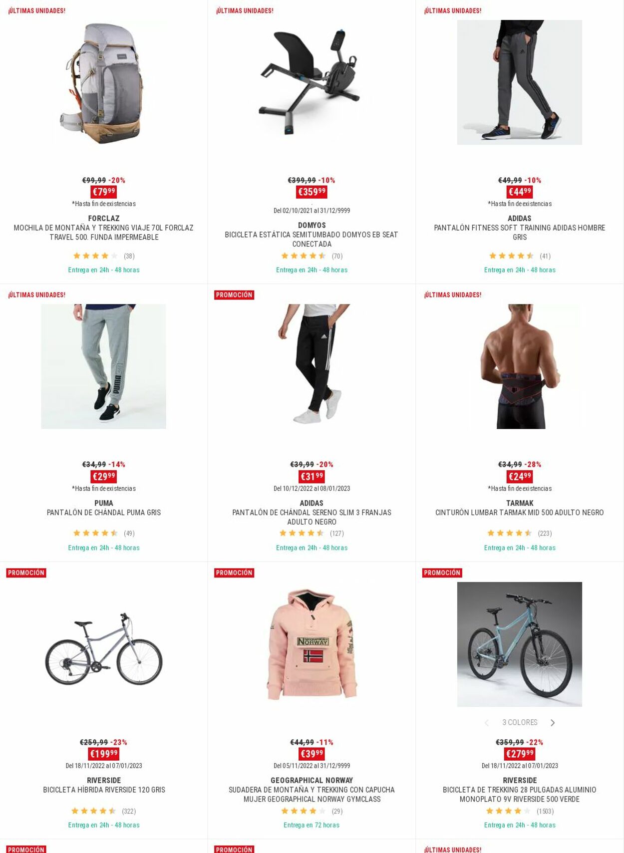 Folleto Decathlon 26.12.2022 - 02.01.2023