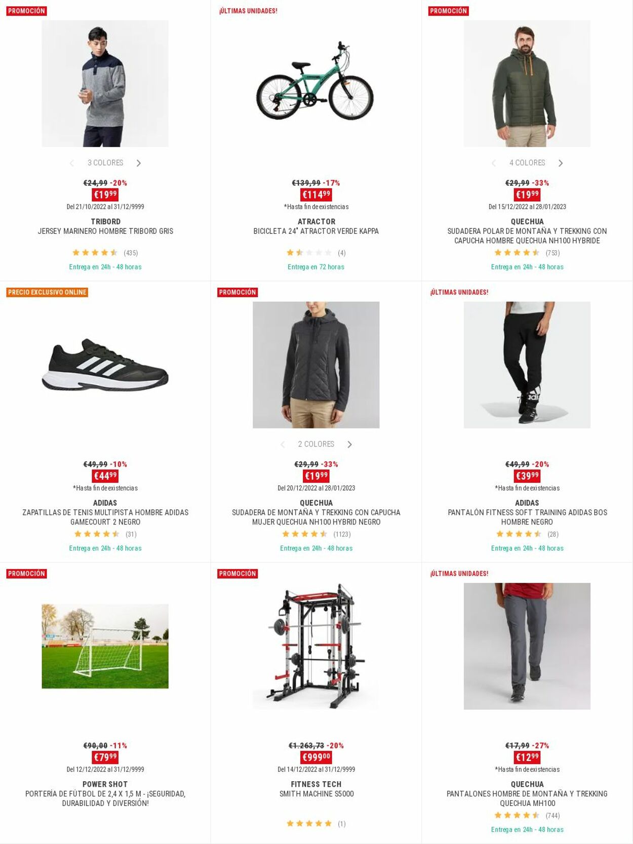 Folleto Decathlon 26.12.2022 - 02.01.2023