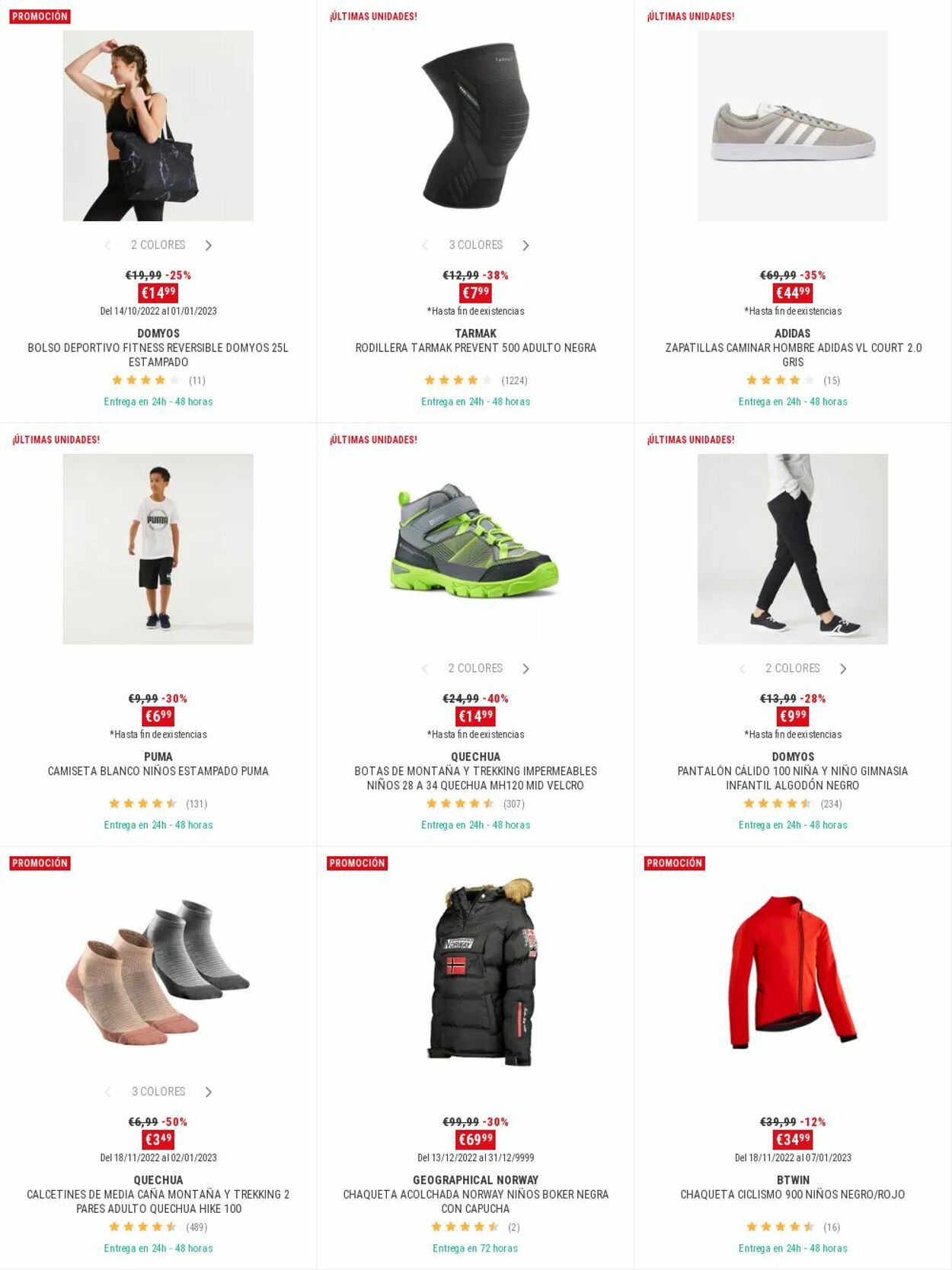 Folleto Decathlon 26.12.2022 - 02.01.2023