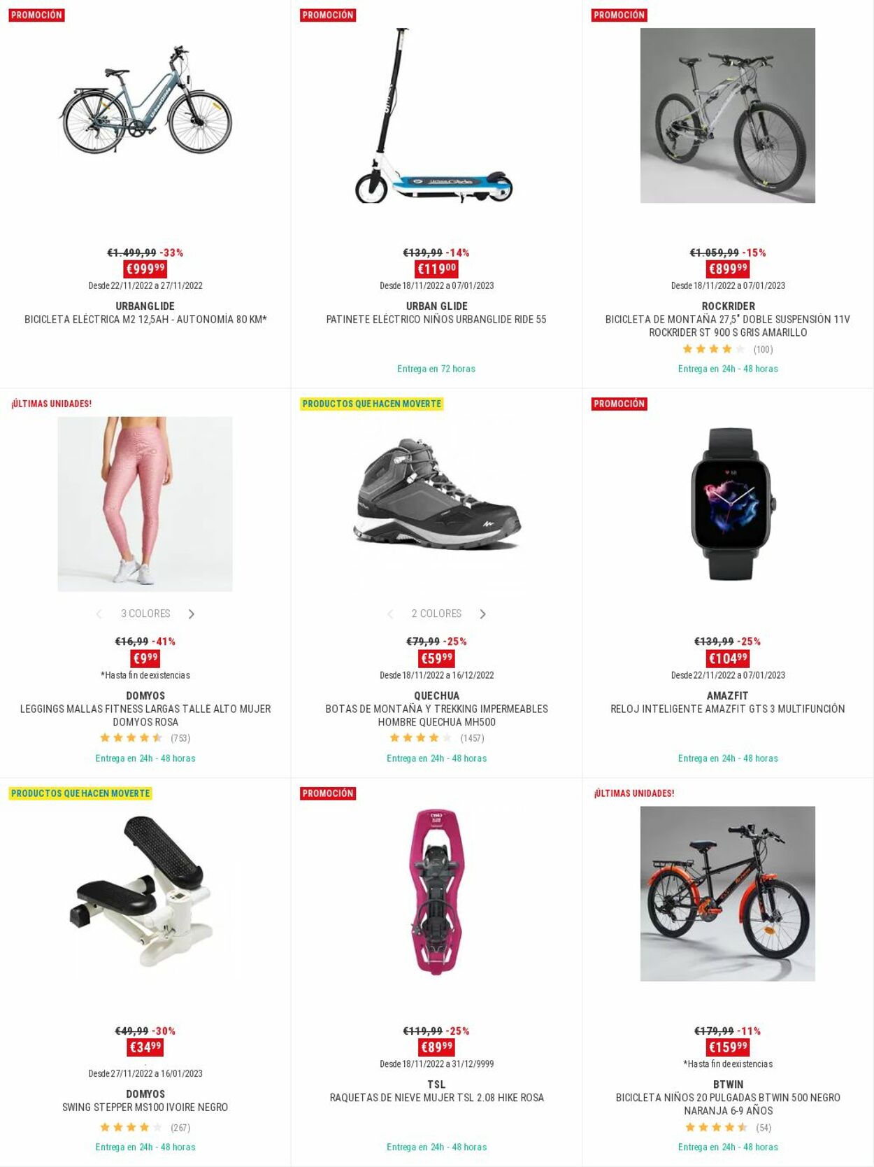 Folleto Decathlon 28.11.2022 - 12.12.2022