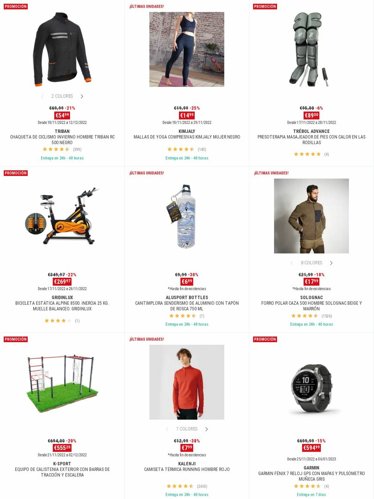 Folleto Decathlon 28.11.2022 - 12.12.2022