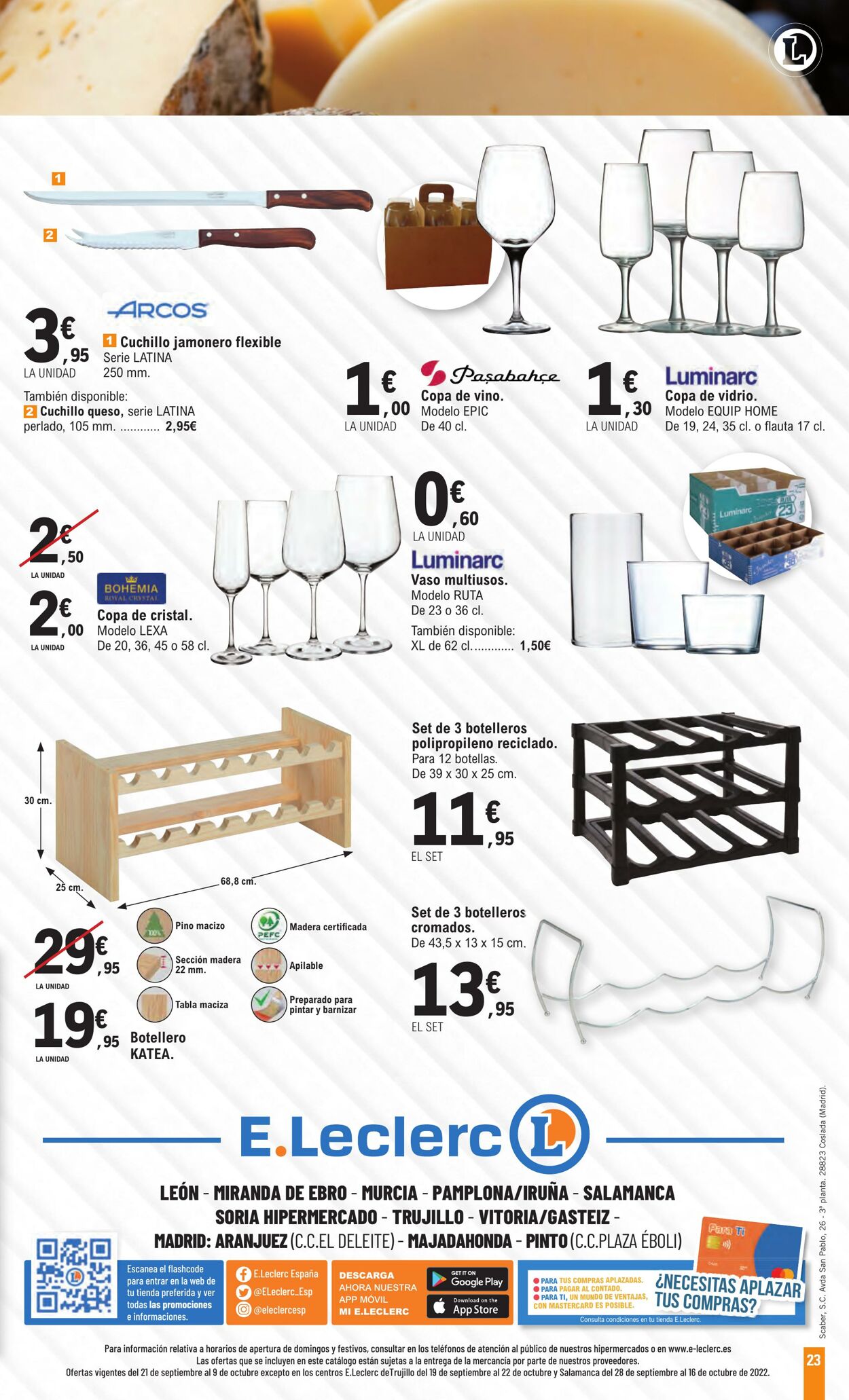 Folleto E.Leclerc 21.09.2022 - 09.10.2022