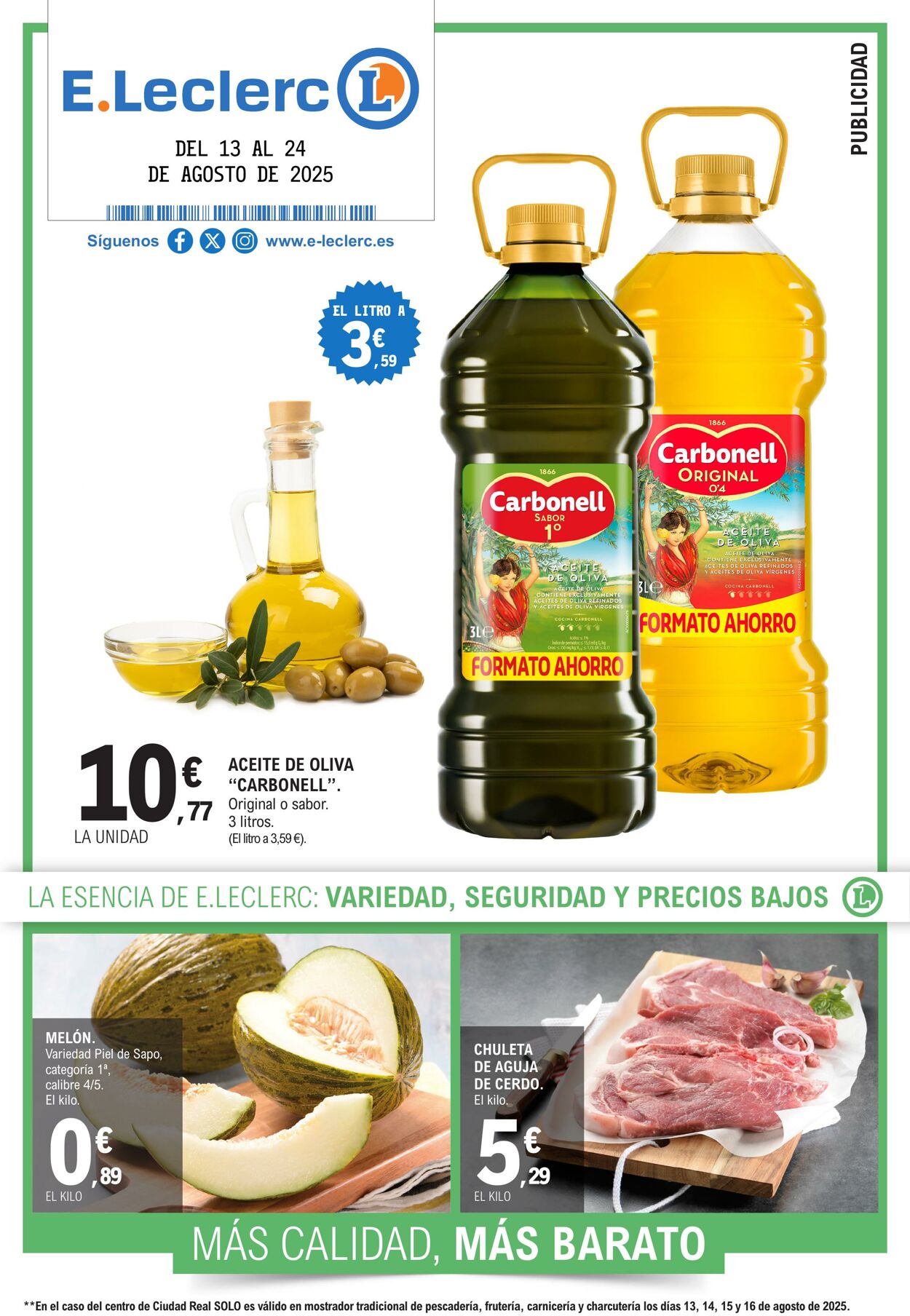 Folleto E.Leclerc 13.08.2025 - 24.08.2025