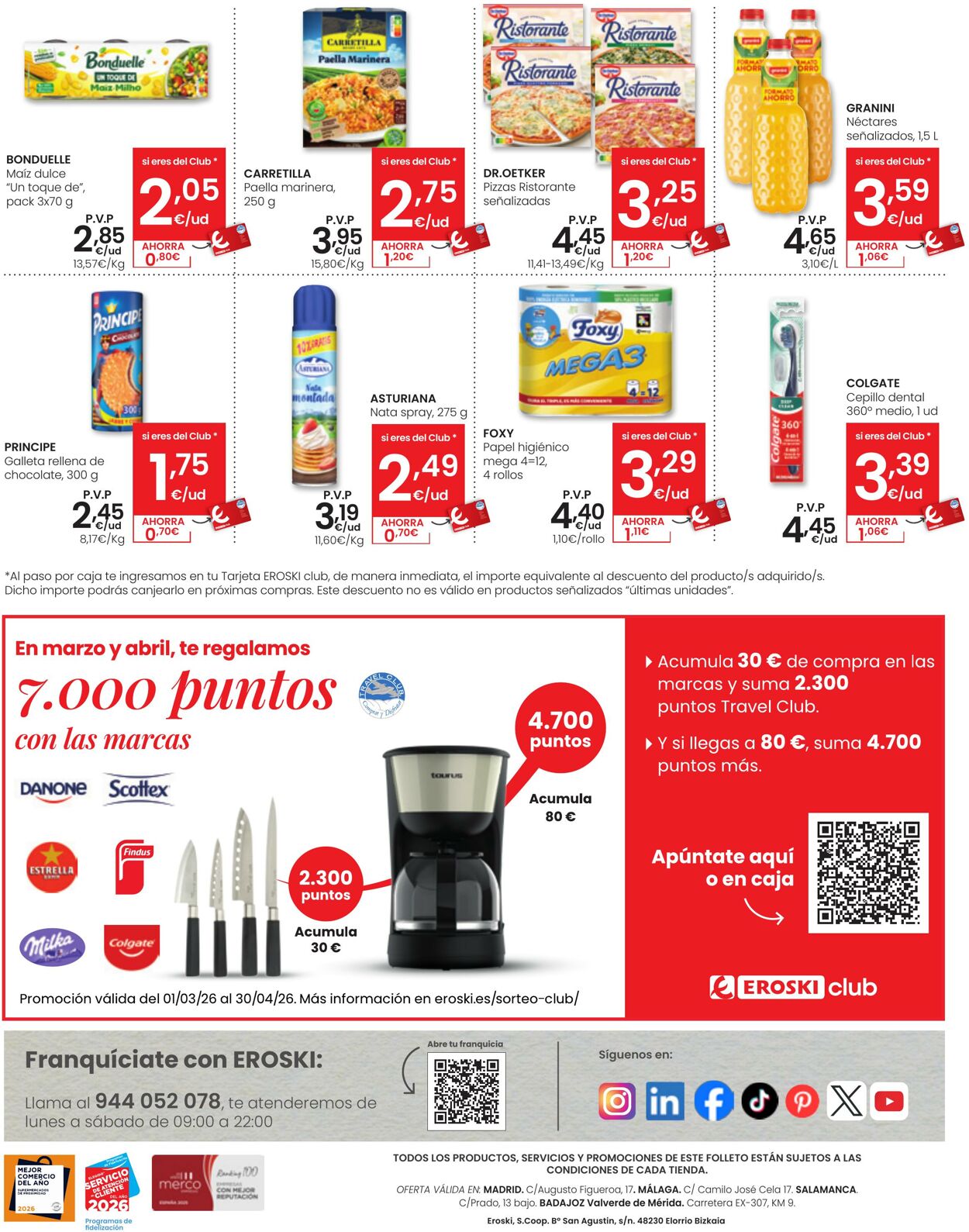 Folleto Eroski 26.03.2026 - 14.04.2026