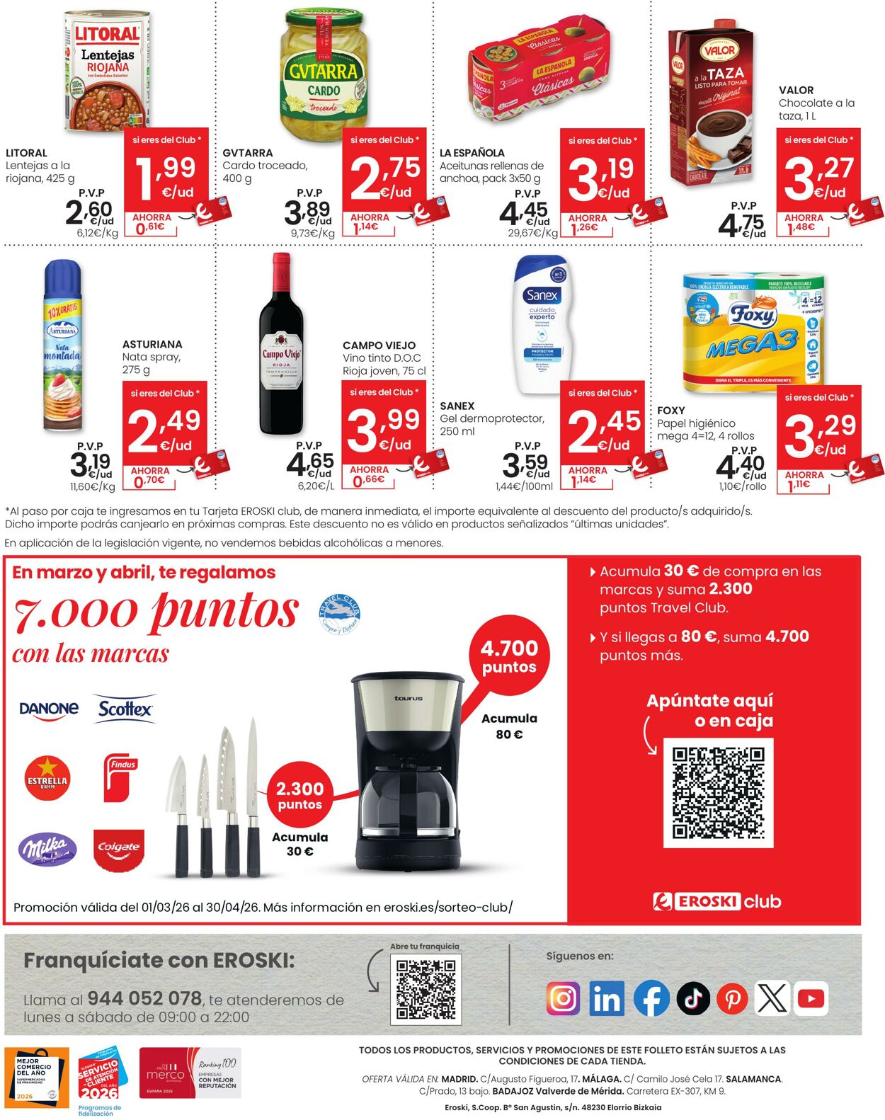 Folleto Eroski 26.02.2026 - 11.03.2026
