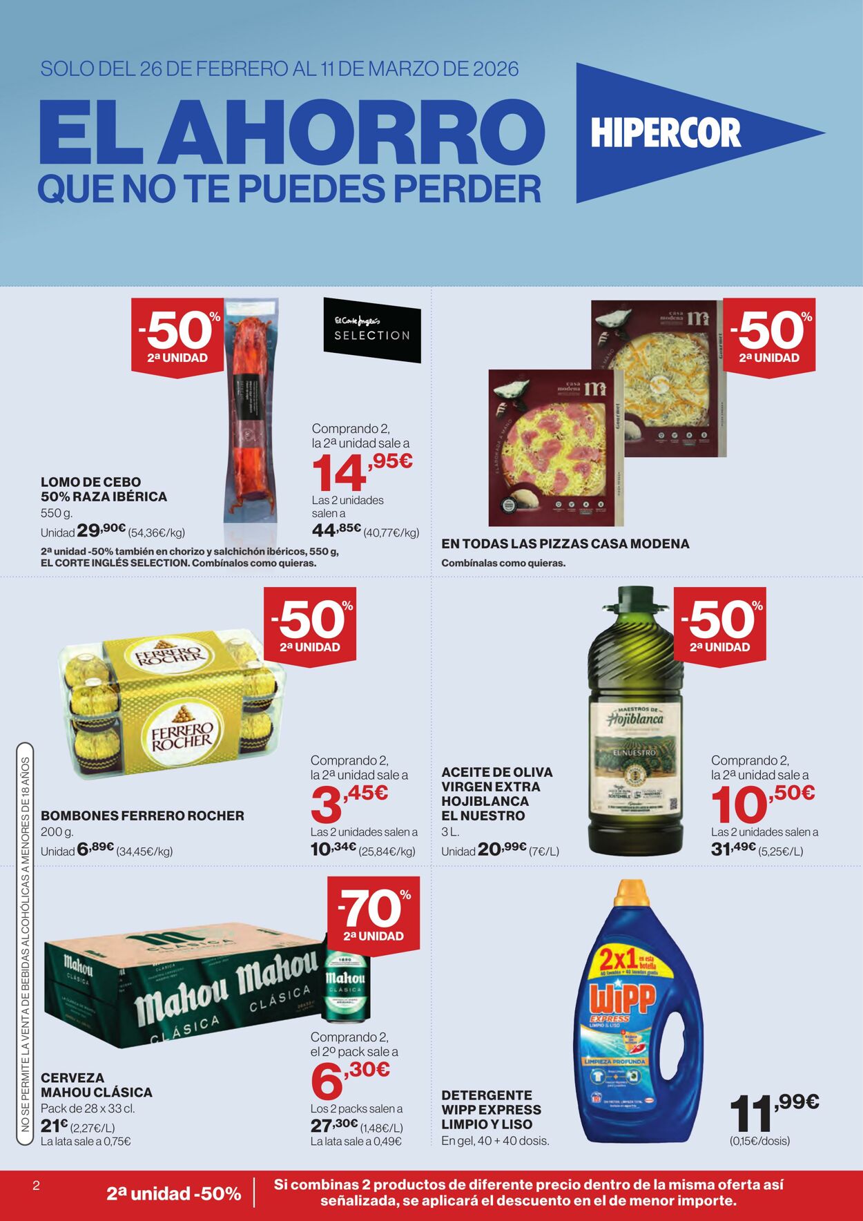 Folleto Hipercor 26.02.2026 - 06.03.2026