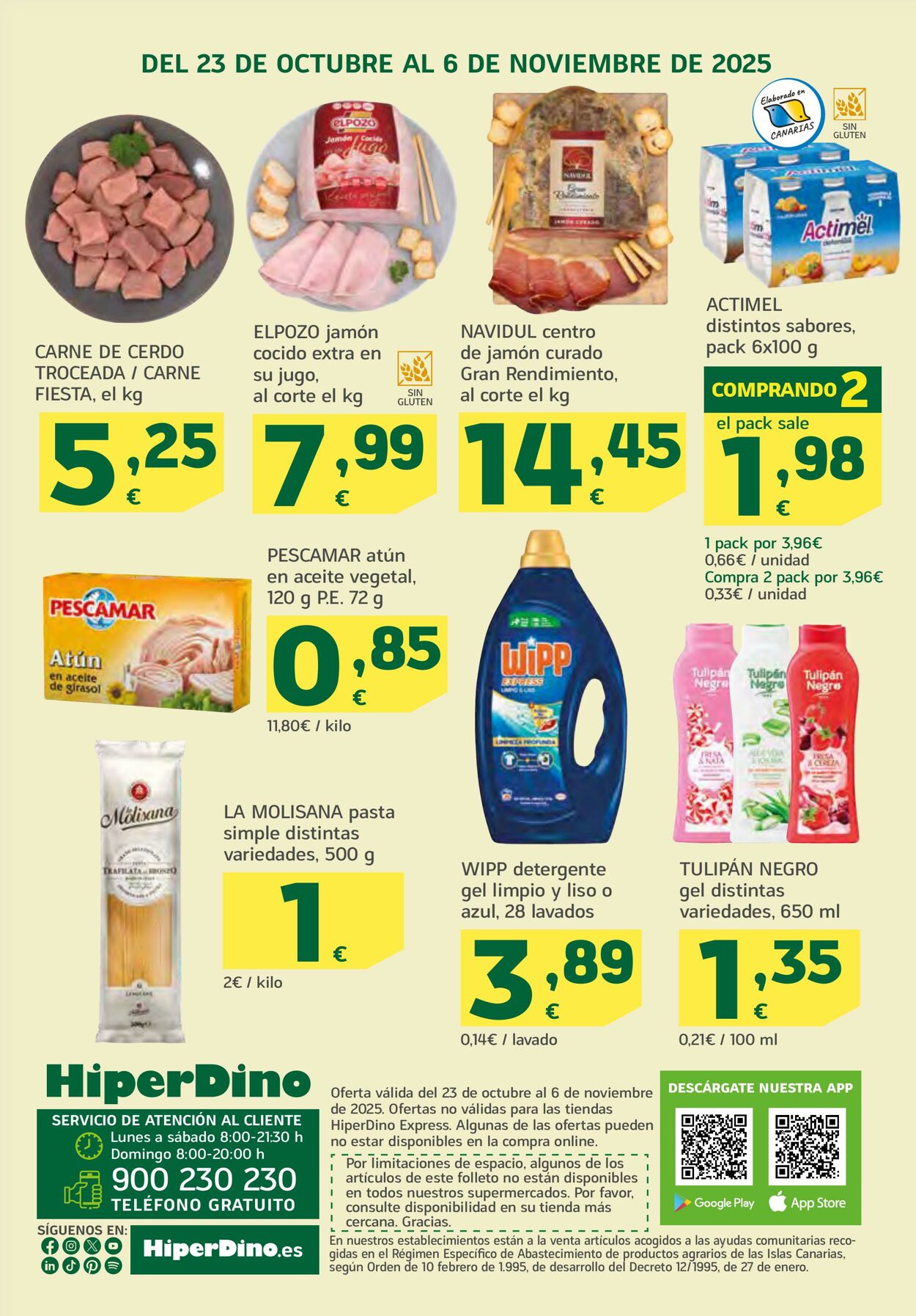 Folleto Hiperdino 23.10.2025 - 06.11.2025
