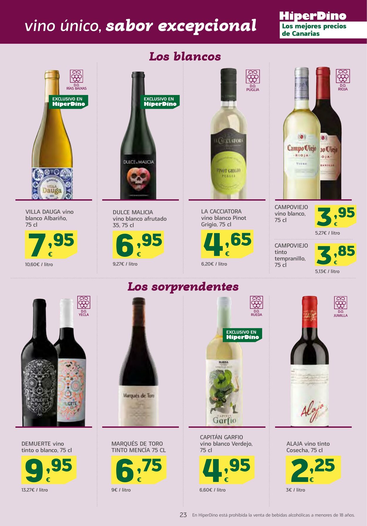 Folleto Hiperdino 23.10.2025 - 06.11.2025