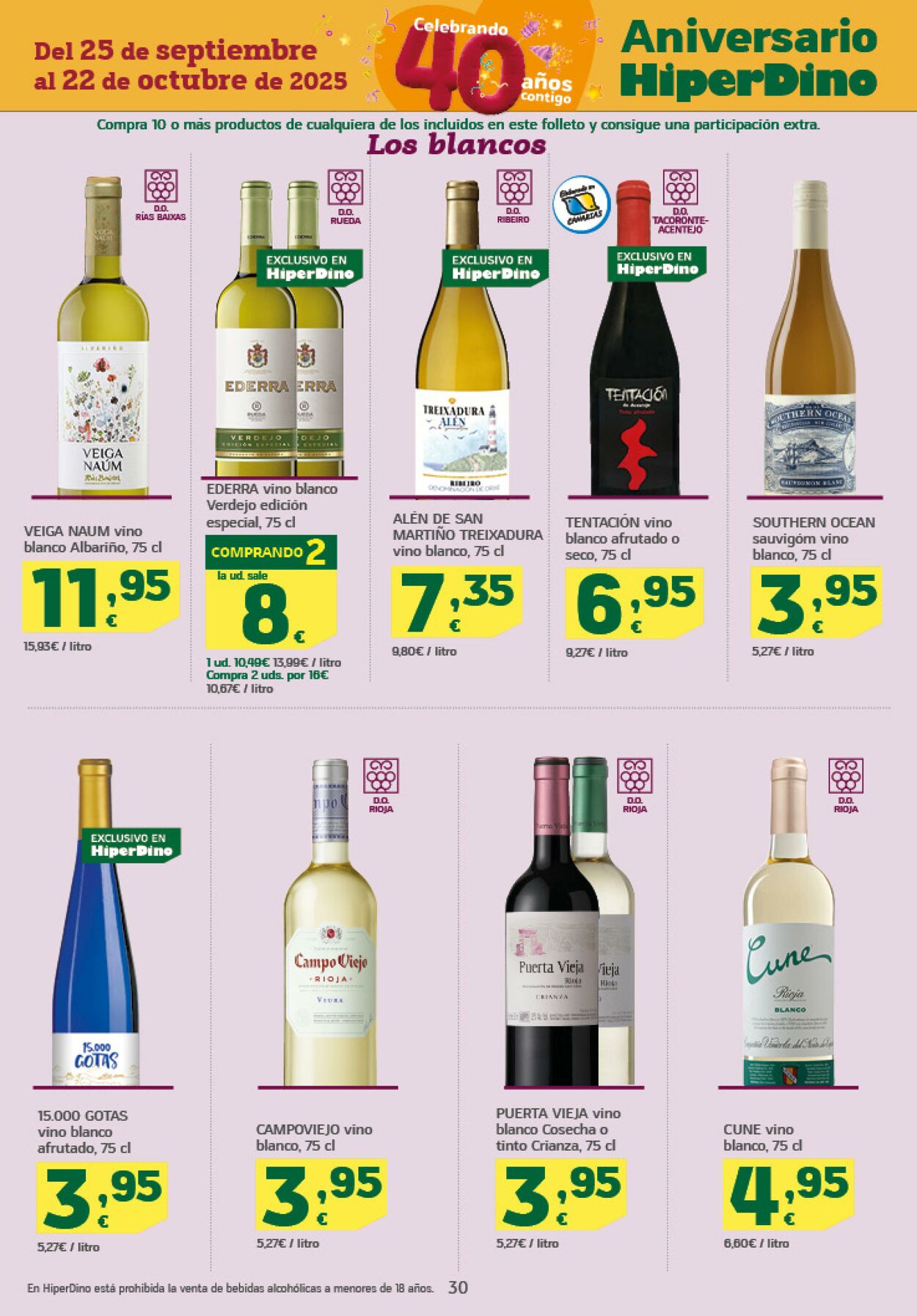 Folleto Hiperdino 09.10.2025 - 22.10.2025