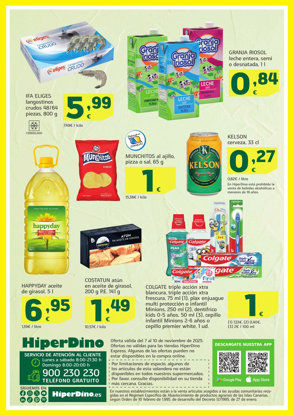 Folleto Hiperdino 07.11.2025 - 10.11.2025
