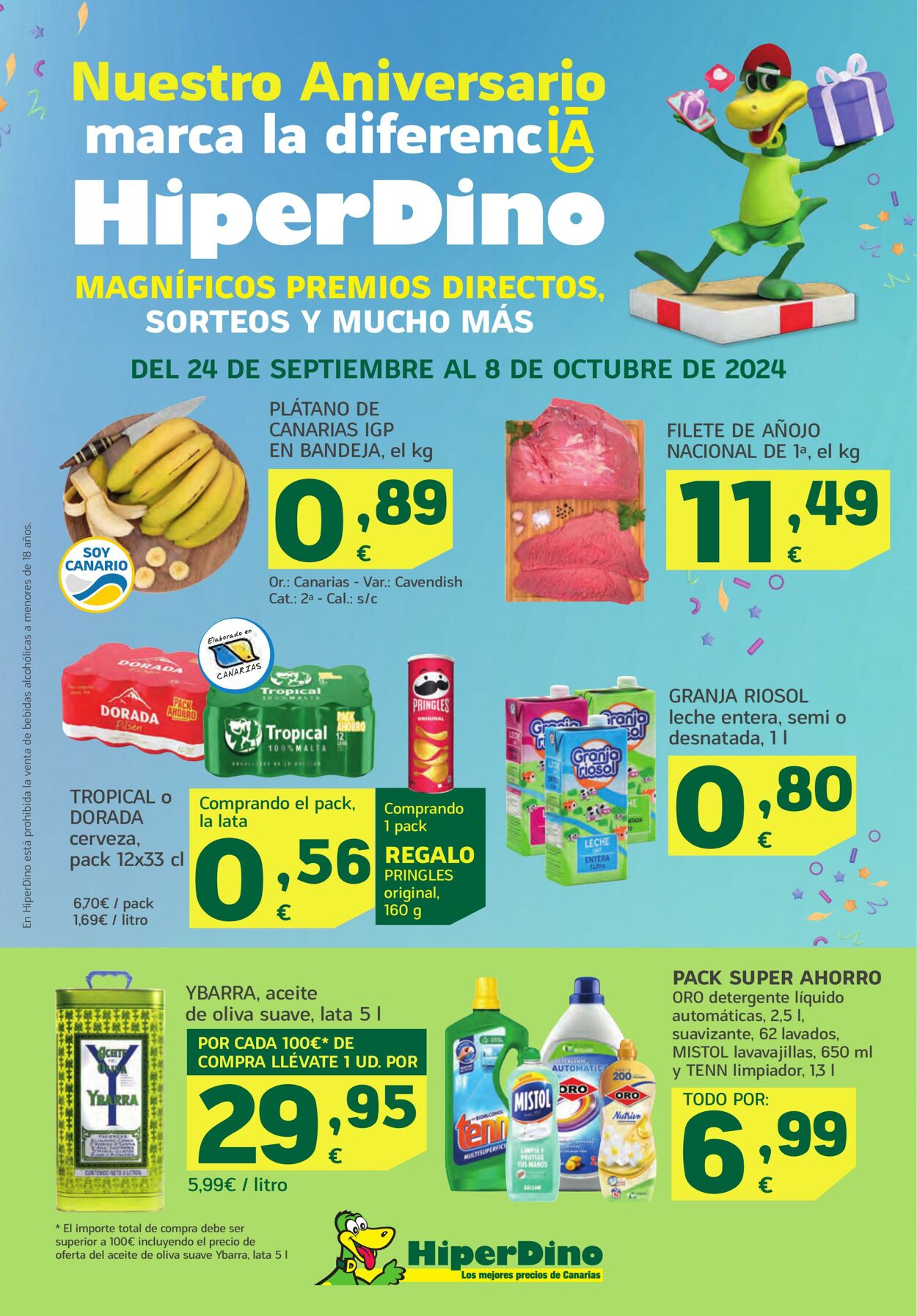 Folleto Hiperdino 24.09.2024 - 08.10.2024