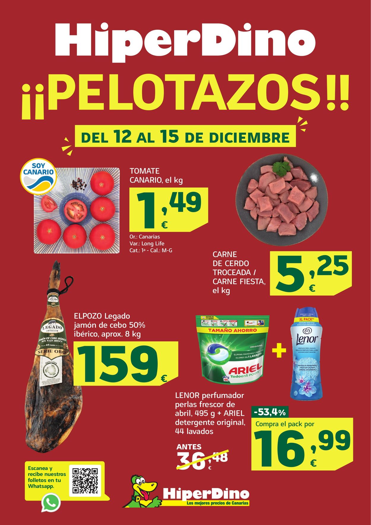 Folleto Hiperdino 12.12.2025 - 15.12.2025
