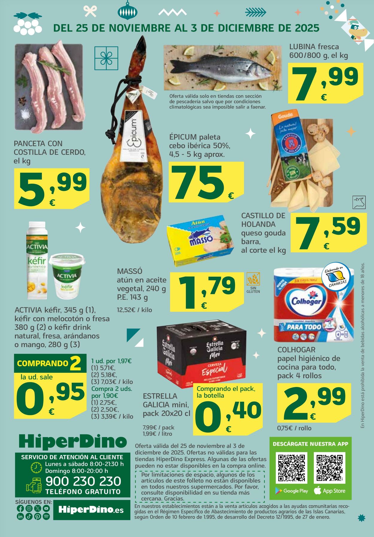 Folleto Hiperdino 25.11.2025 - 03.12.2025