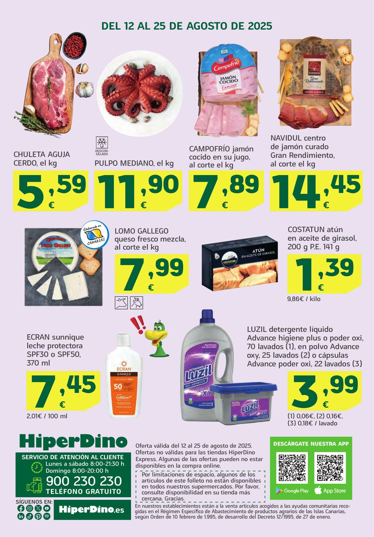 Folleto Hiperdino 12.08.2025 - 25.08.2025
