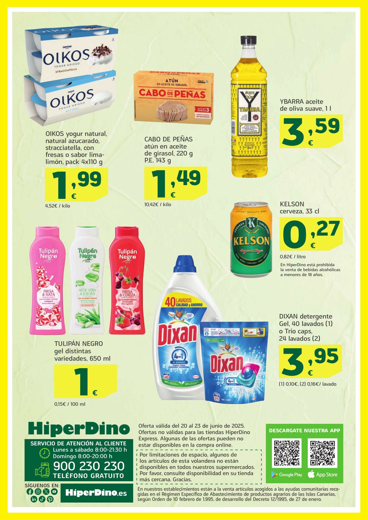 Folleto Hiperdino 20.06.2025 - 23.06.2025