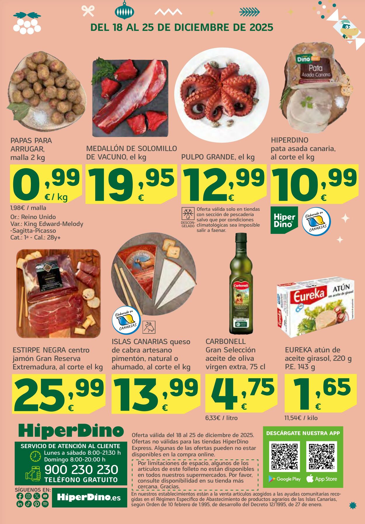 Folleto Hiperdino 18.12.2025 - 25.12.2025