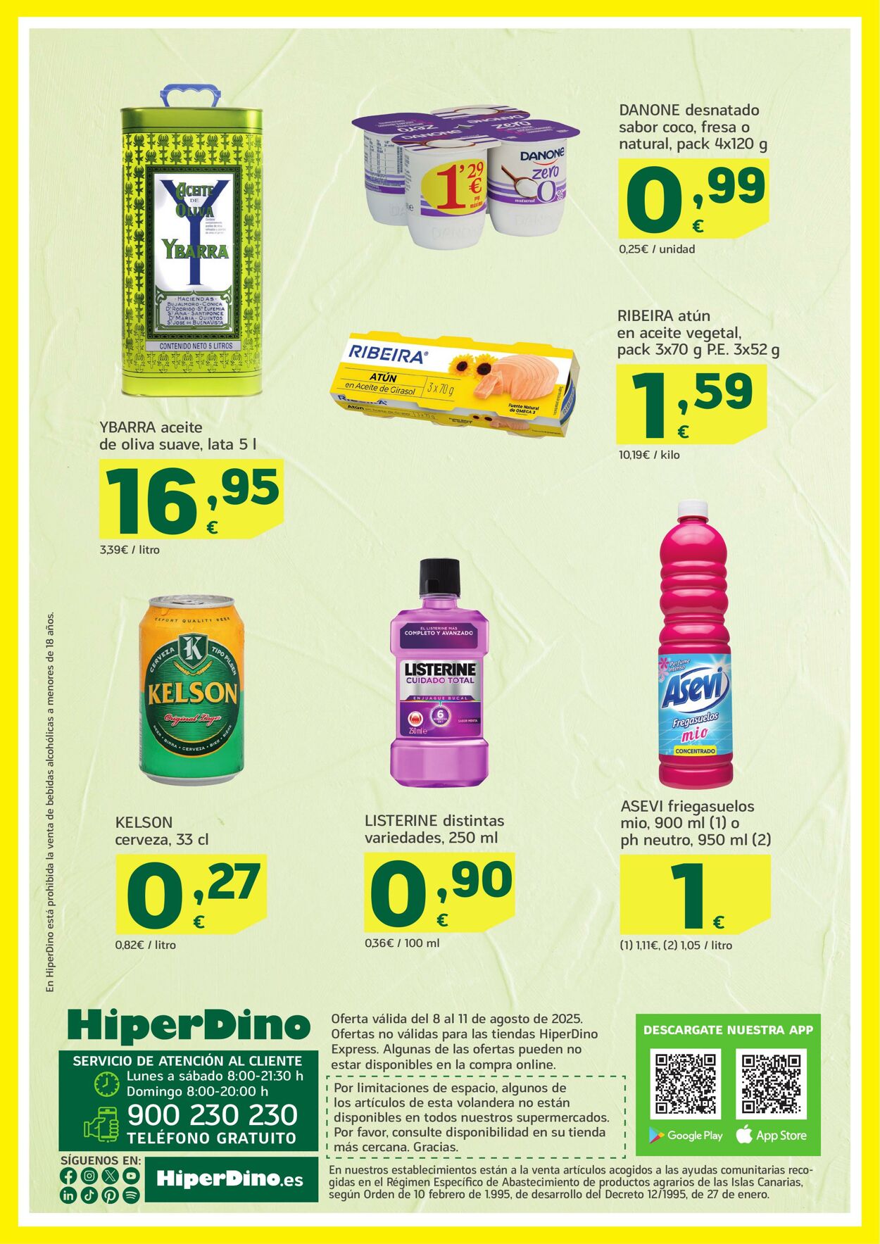 Folleto Hiperdino 08.08.2025 - 11.08.2025