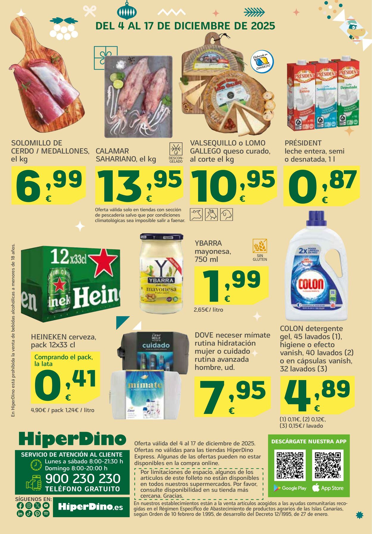 Folleto Hiperdino 04.12.2025 - 17.12.2025