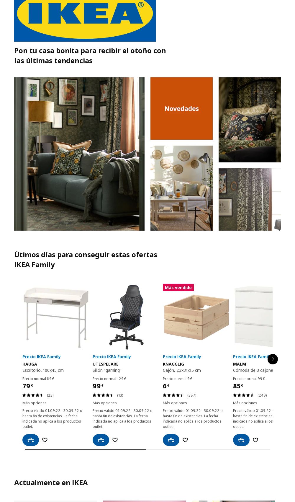 Folleto IKEA 26.09.2022 - 05.10.2022