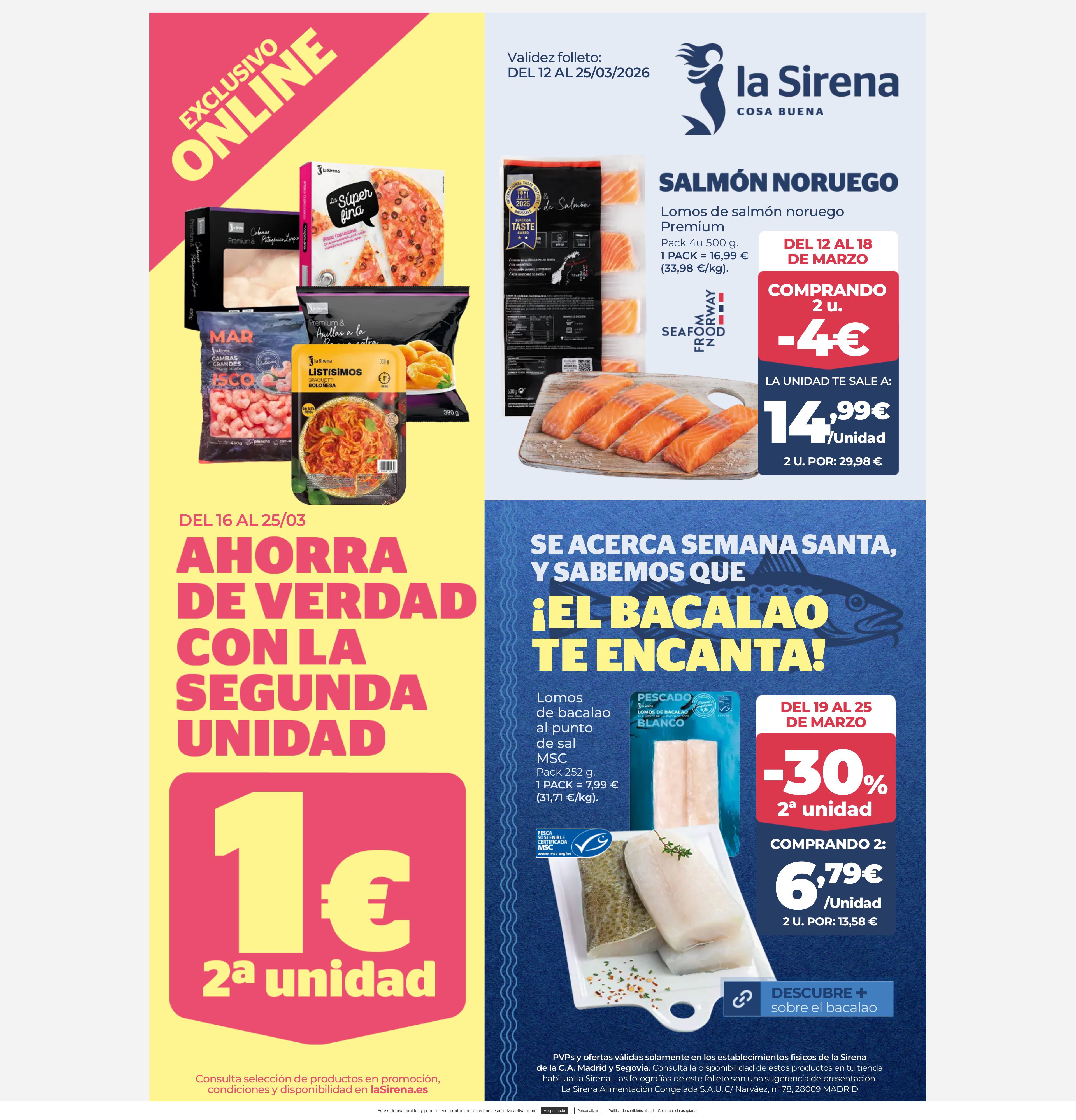 Folleto La Sirena 12.03.2026 - 25.03.2026