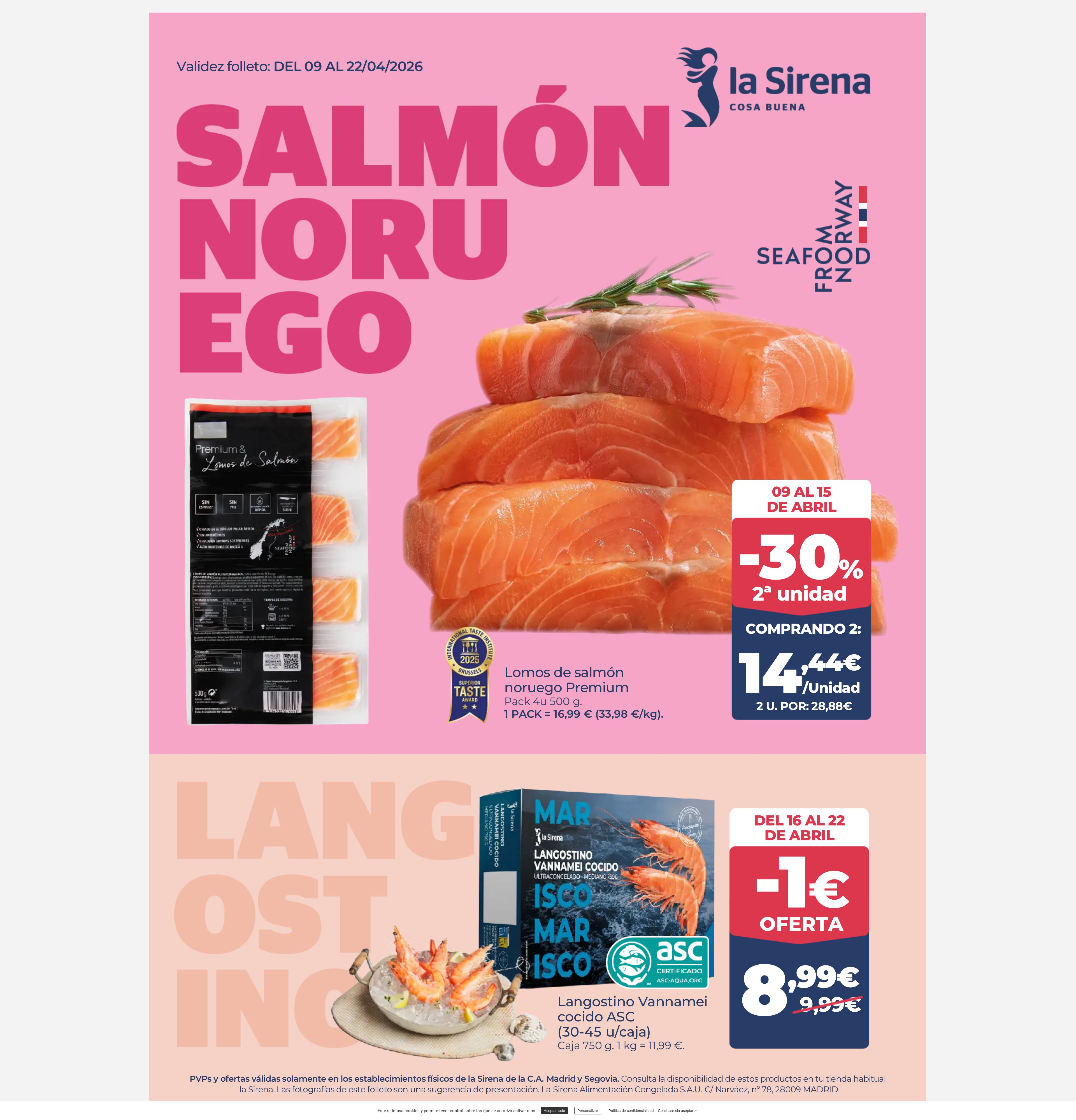 Folleto La Sirena 09.04.2026 - 22.04.2026