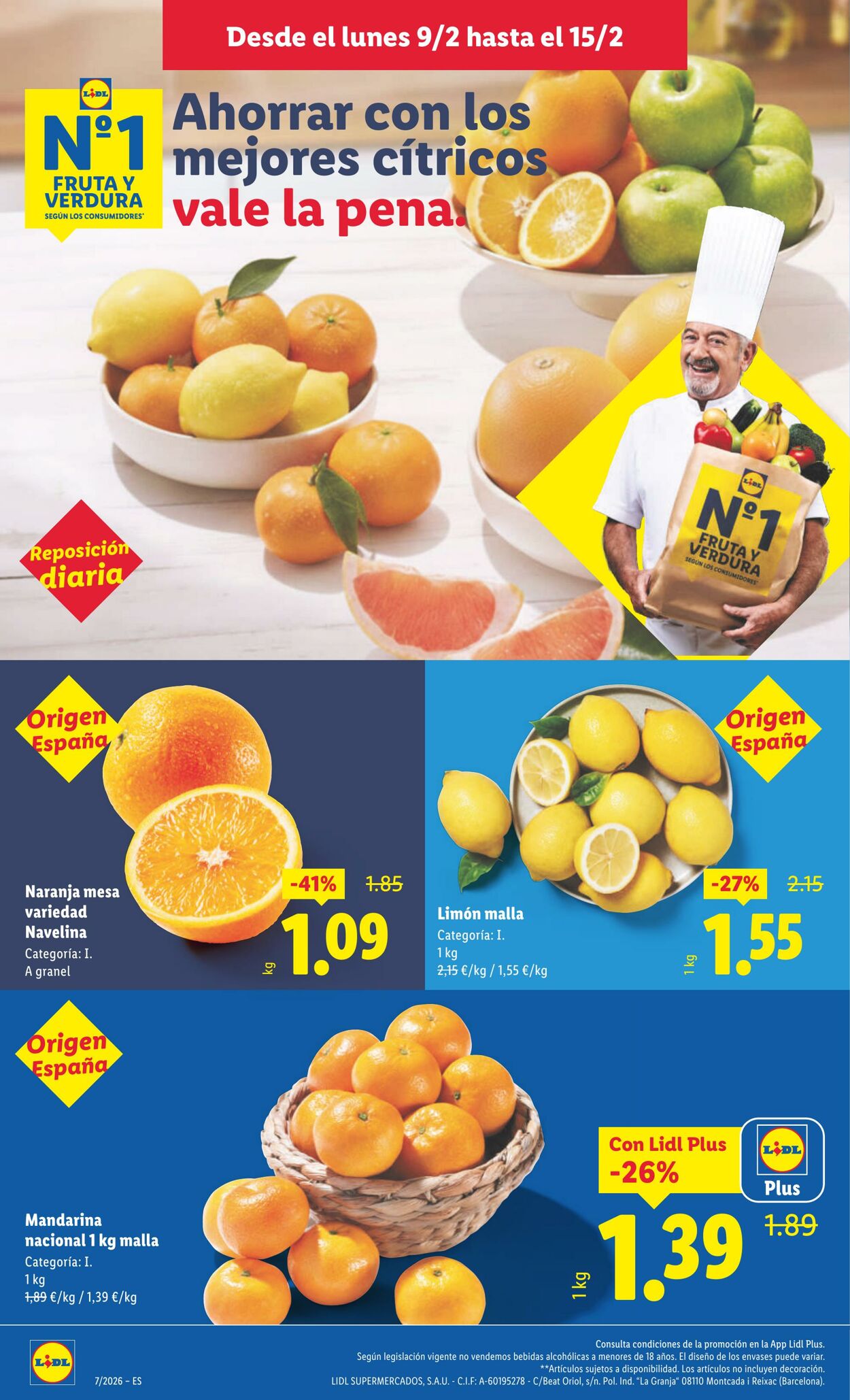 Folleto Lidl 09.02.2026 - 15.02.2026