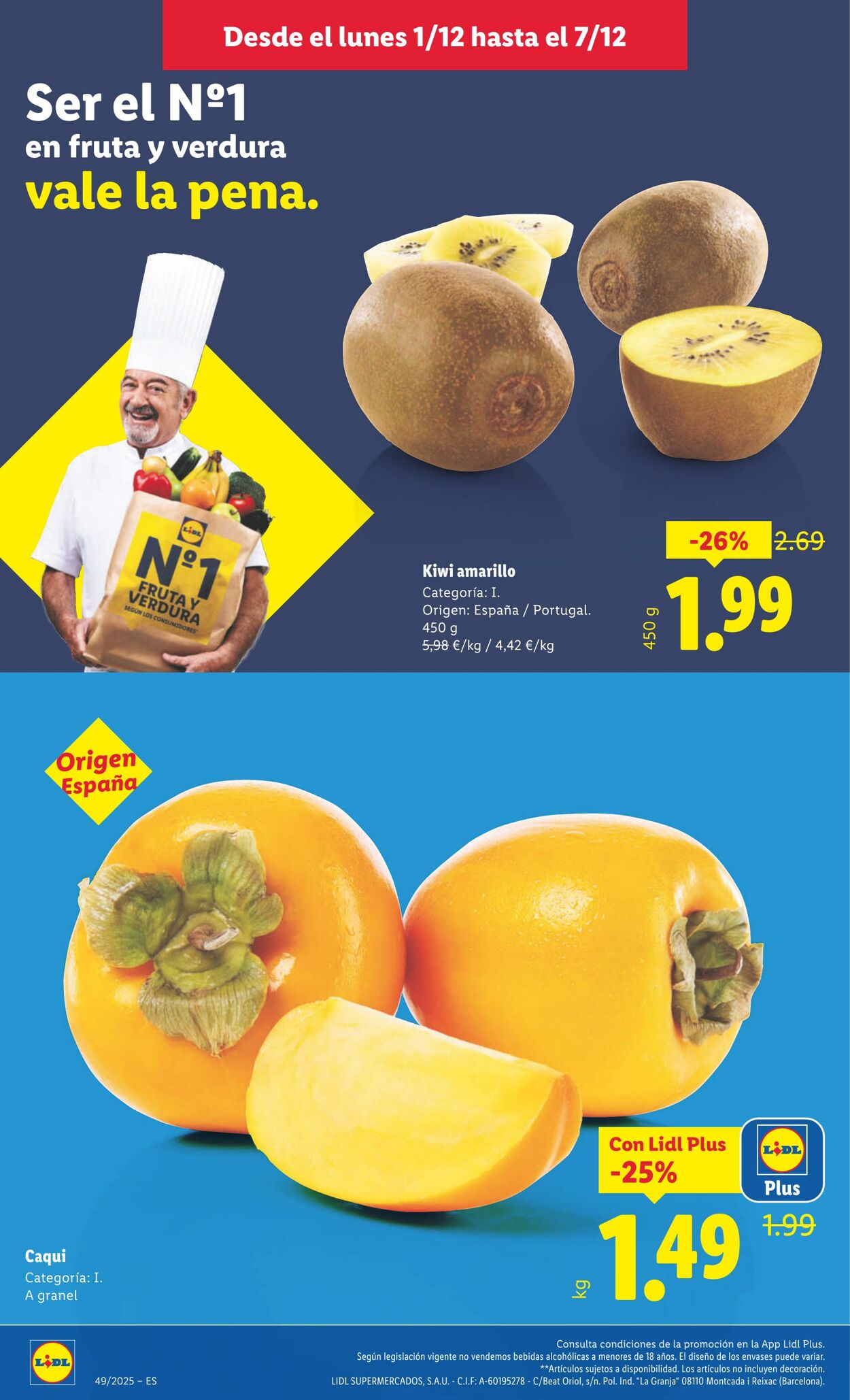 Folleto Lidl 01.12.2025 - 07.12.2025