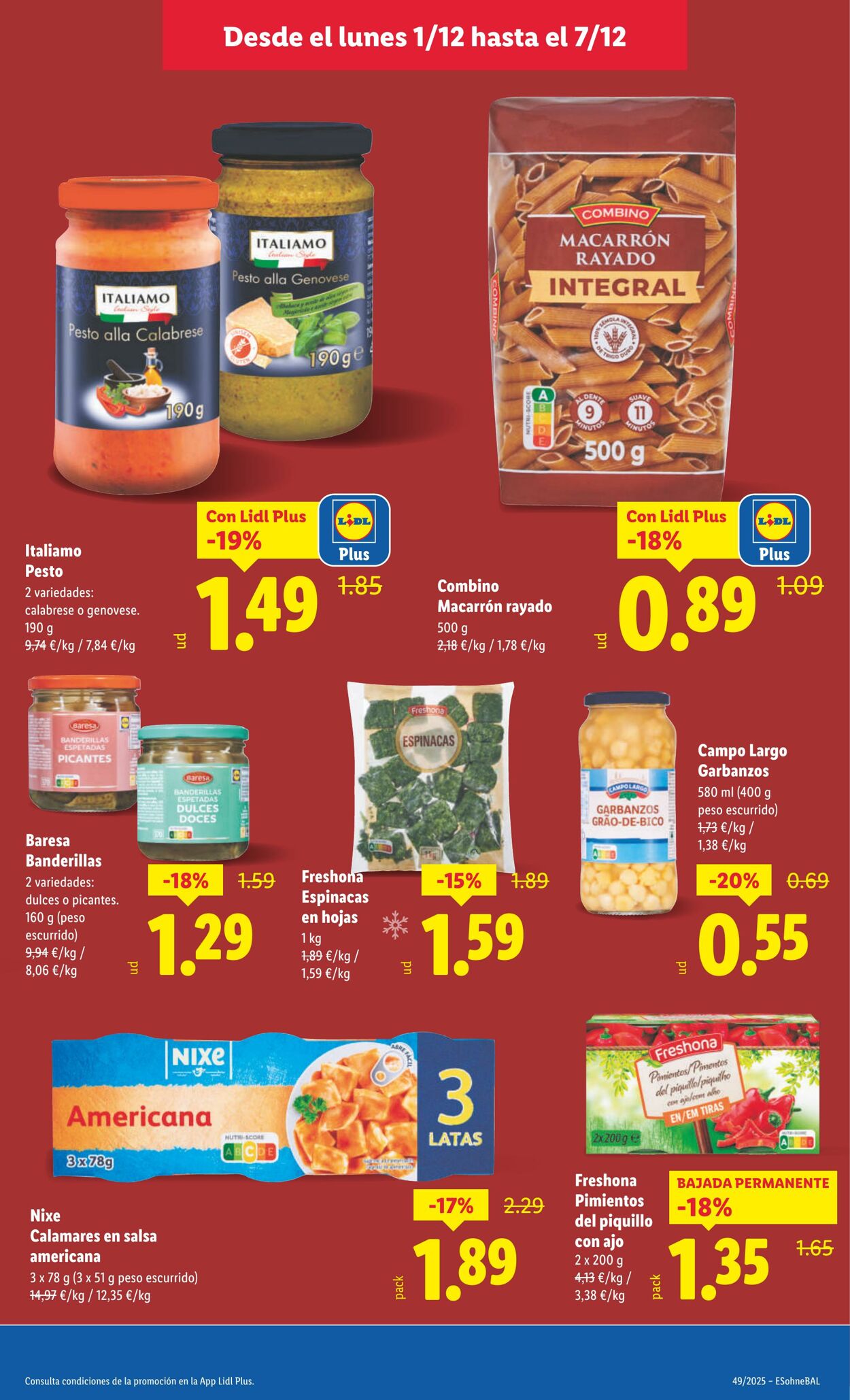 Folleto Lidl 01.12.2025 - 07.12.2025