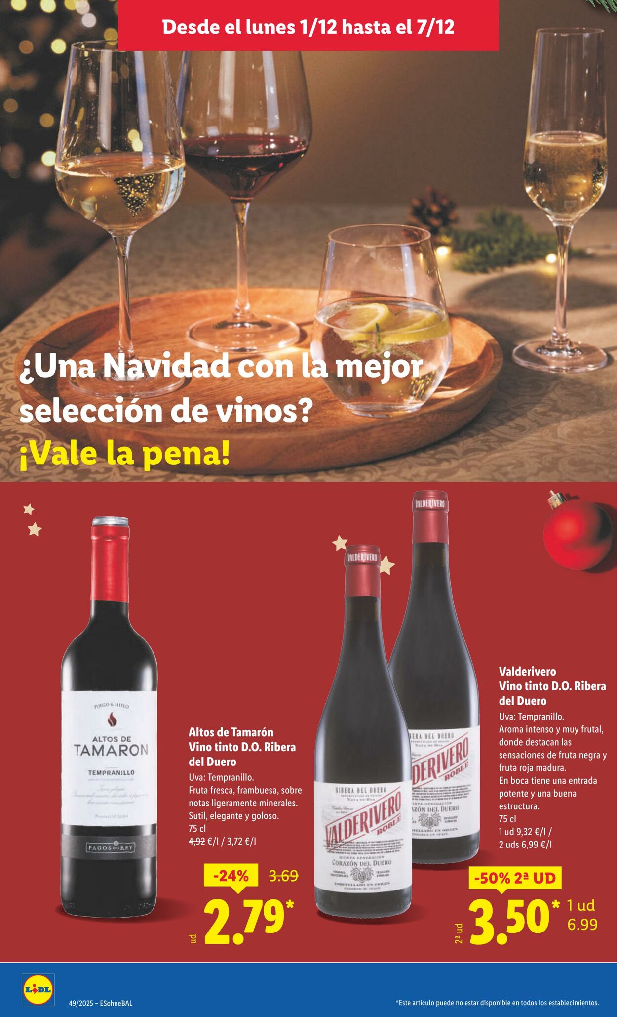 Folleto Lidl 01.12.2025 - 07.12.2025
