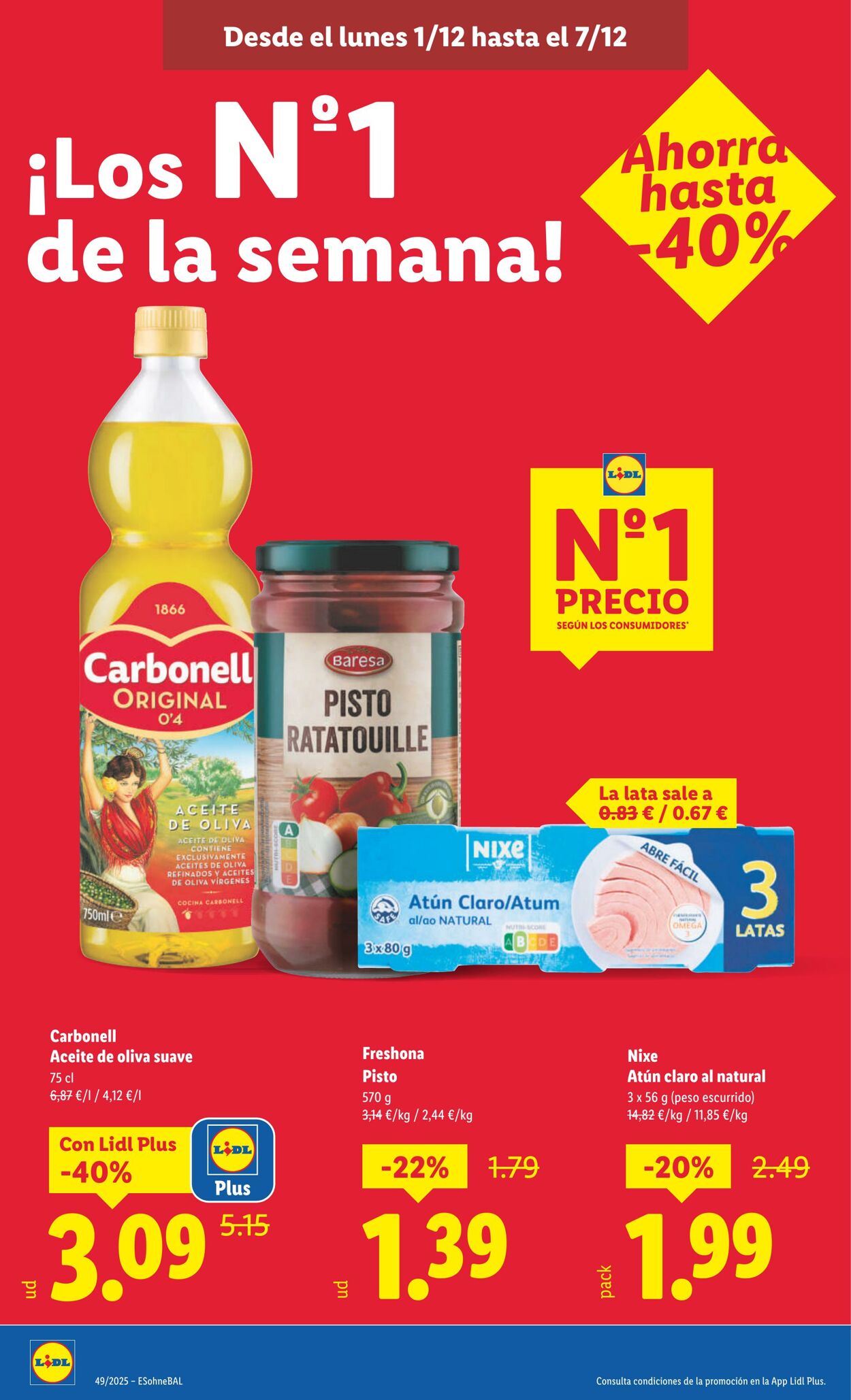 Folleto Lidl 01.12.2025 - 07.12.2025