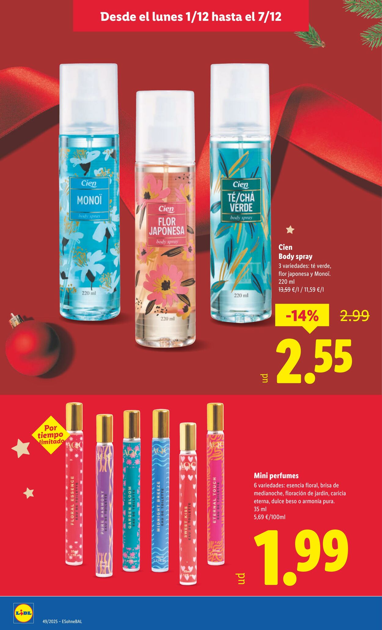 Folleto Lidl 01.12.2025 - 07.12.2025