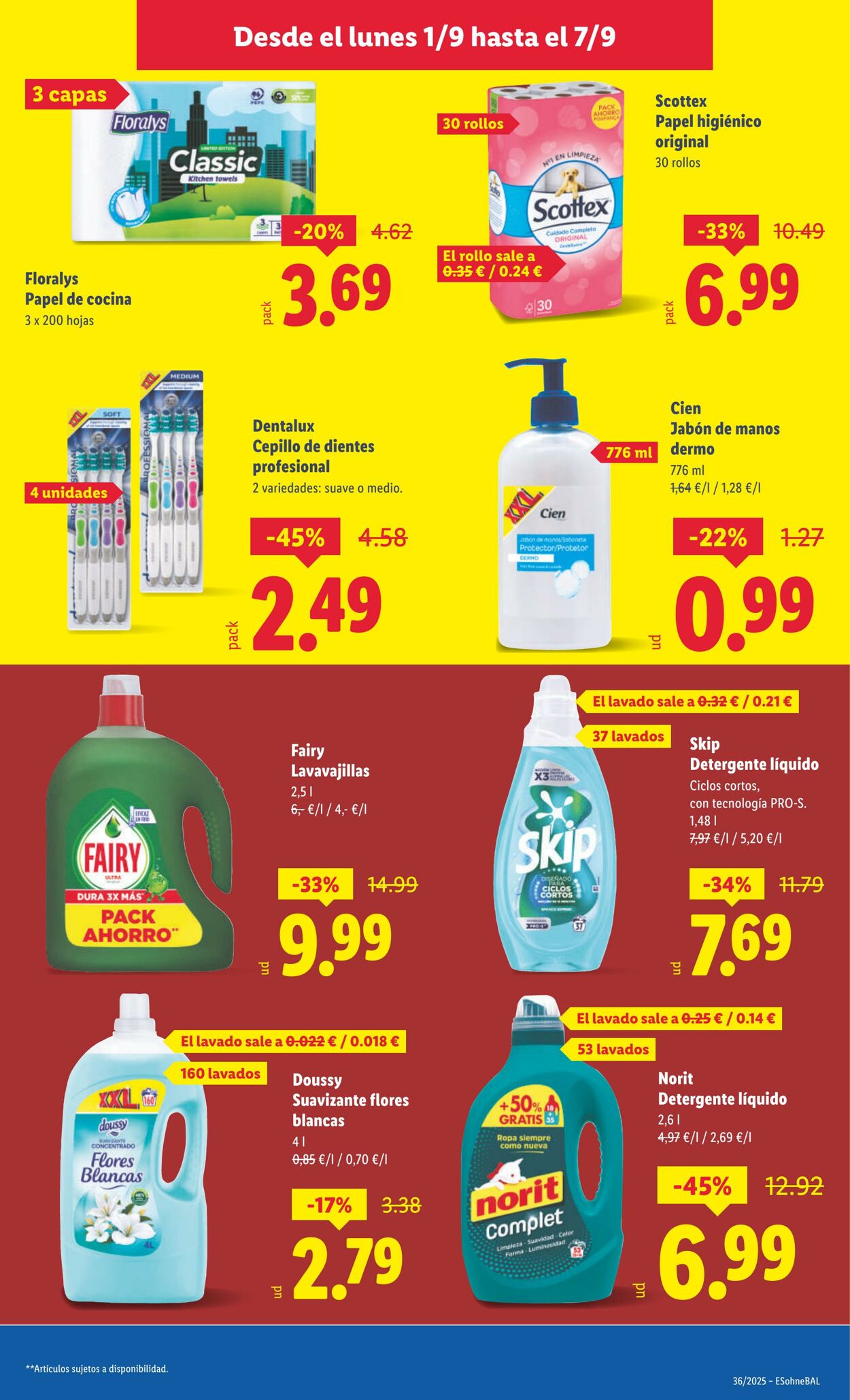 Folleto Lidl 01.09.2025 - 07.09.2025