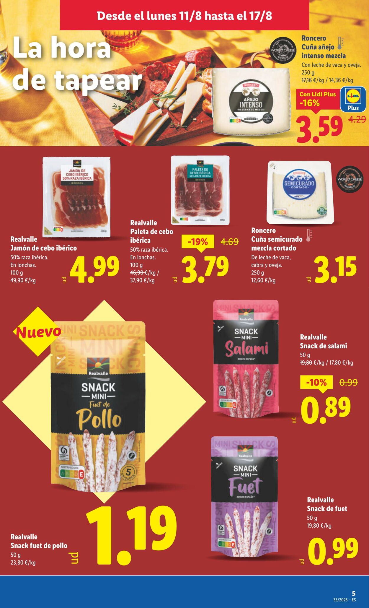 Folleto Lidl 11.08.2025 - 17.08.2025