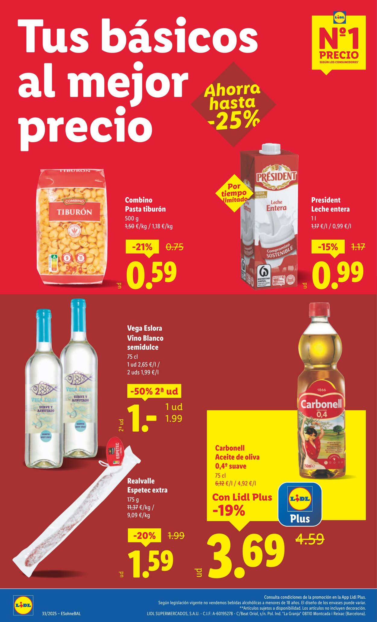 Folleto Lidl 11.08.2025 - 17.08.2025