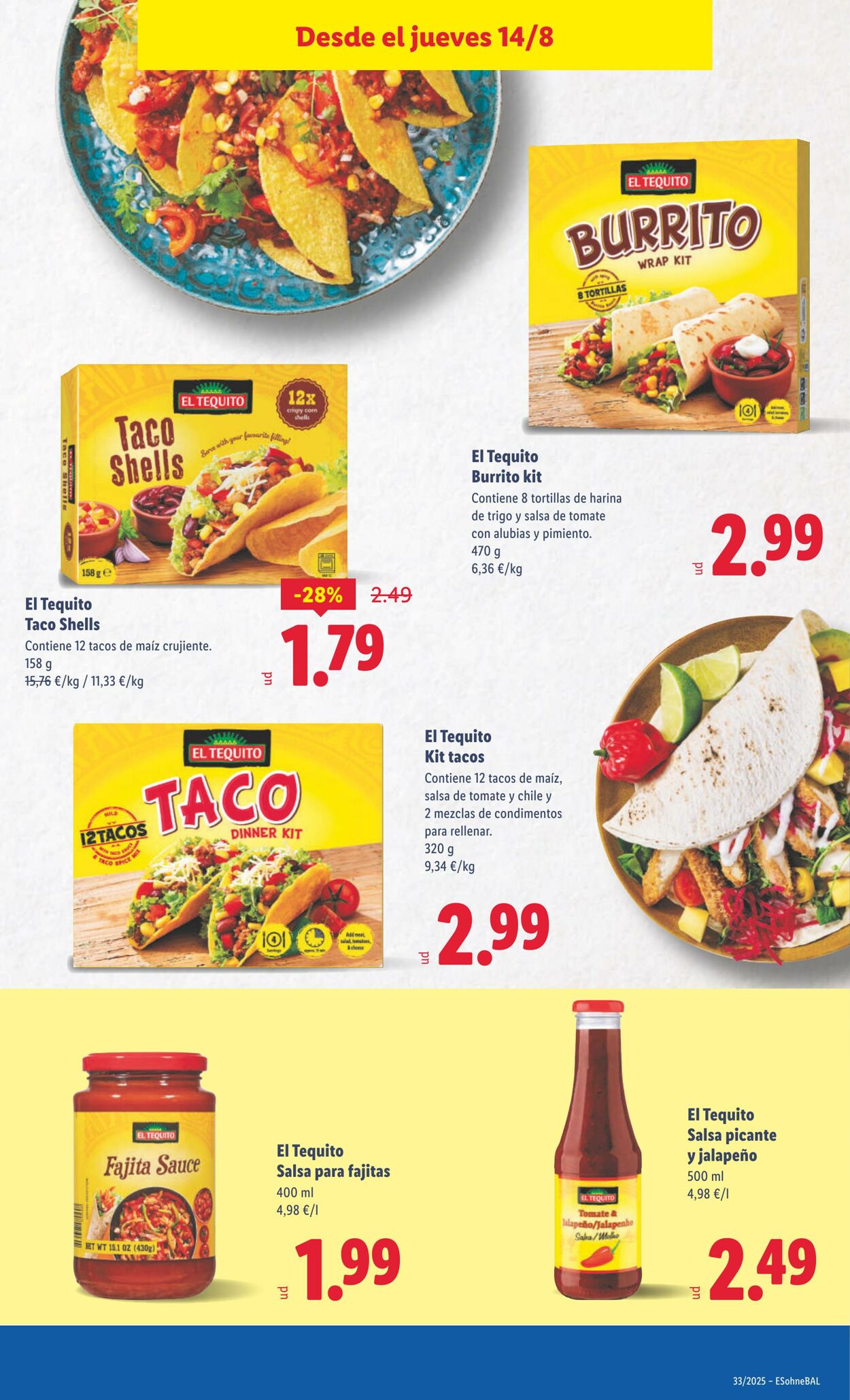 Folleto Lidl 11.08.2025 - 17.08.2025