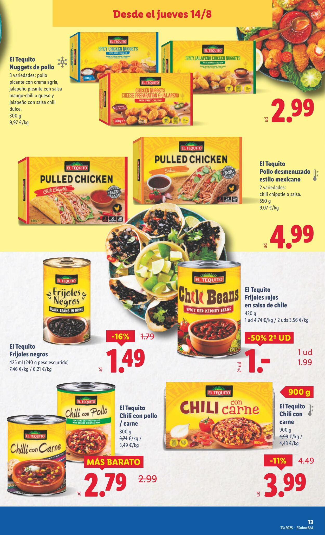 Folleto Lidl 11.08.2025 - 17.08.2025