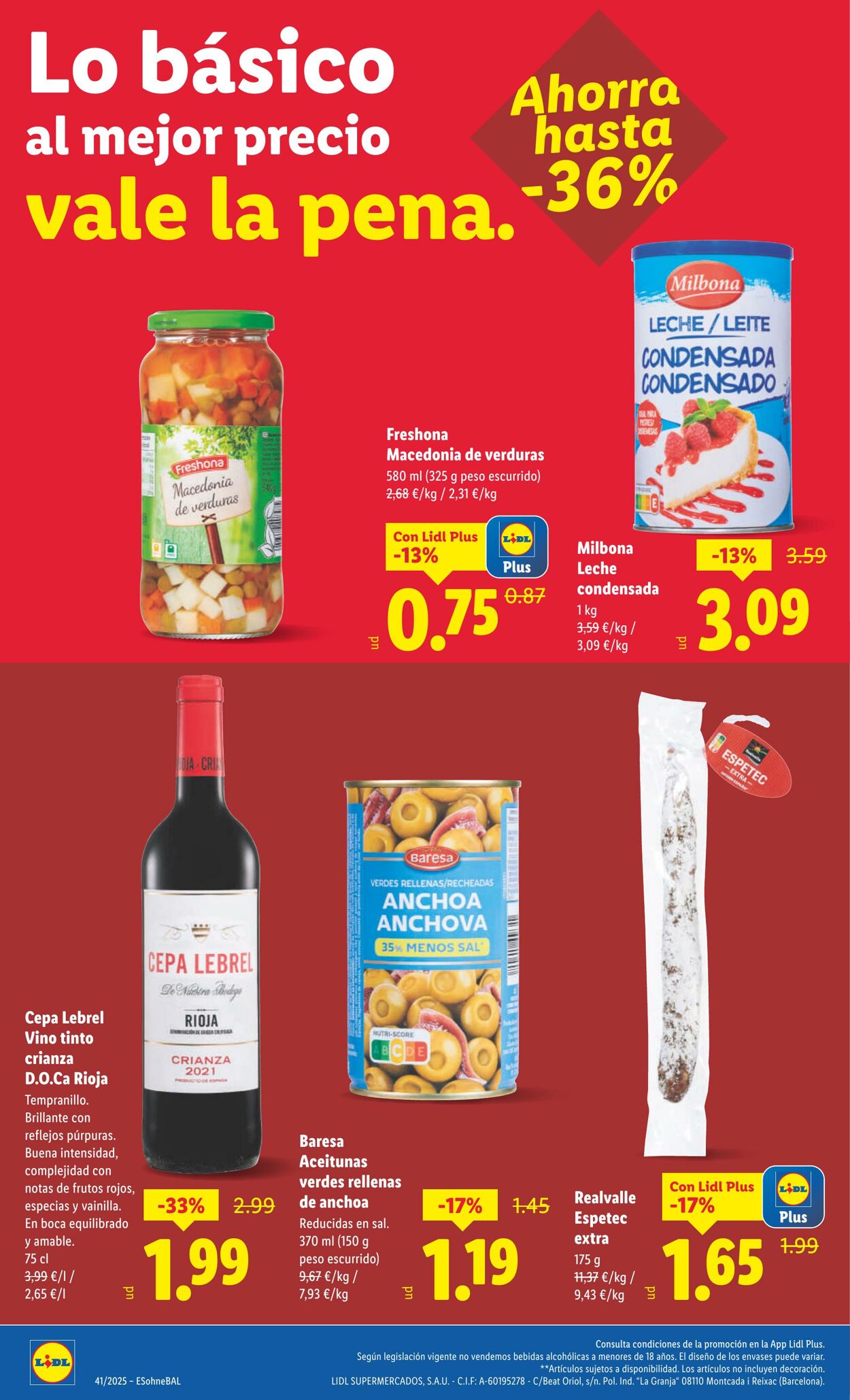 Folleto Lidl 13.10.2025 - 19.10.2025