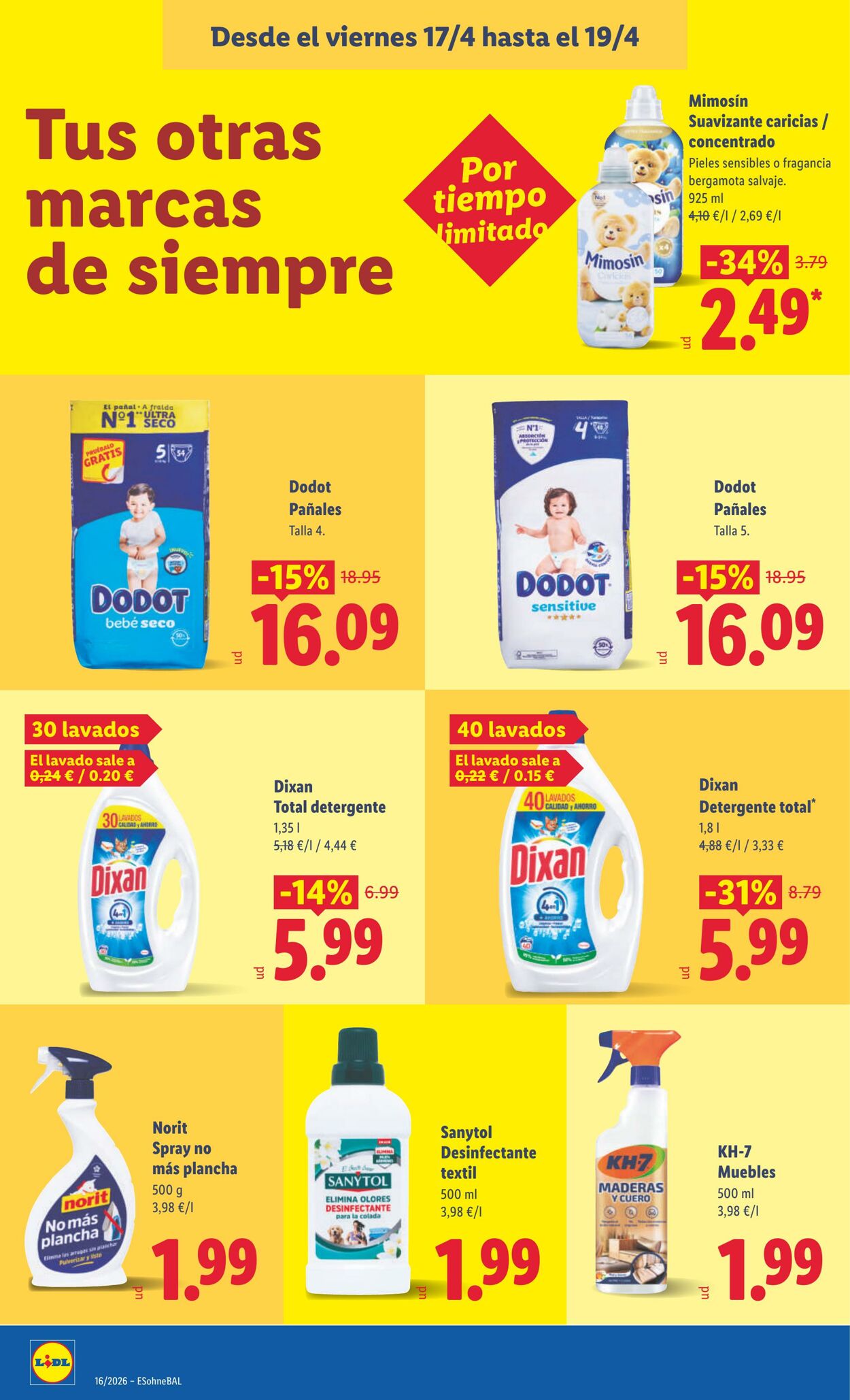 Folleto Lidl 13.04.2026 - 19.04.2026