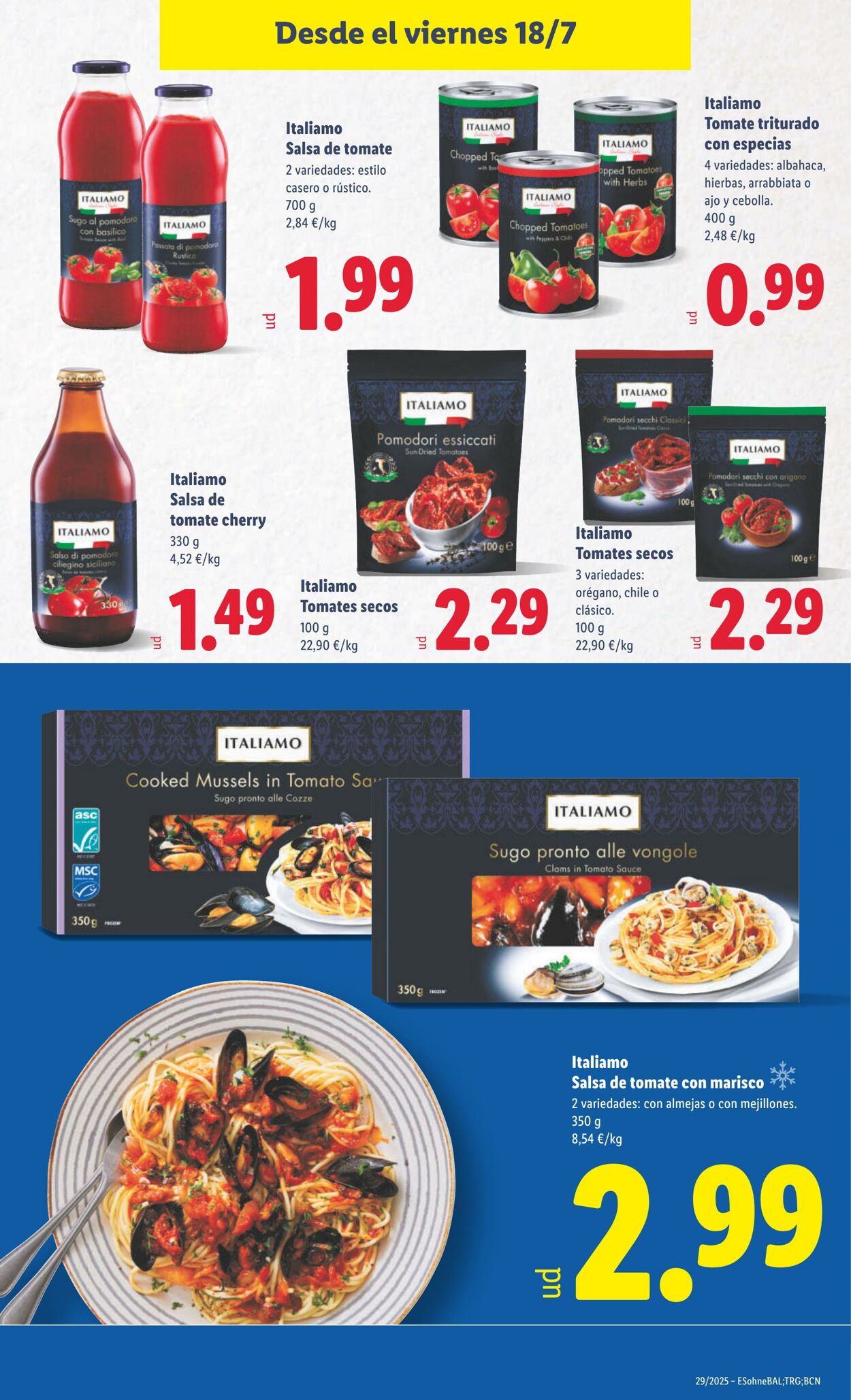 Folleto Lidl 14.07.2025 - 20.07.2025