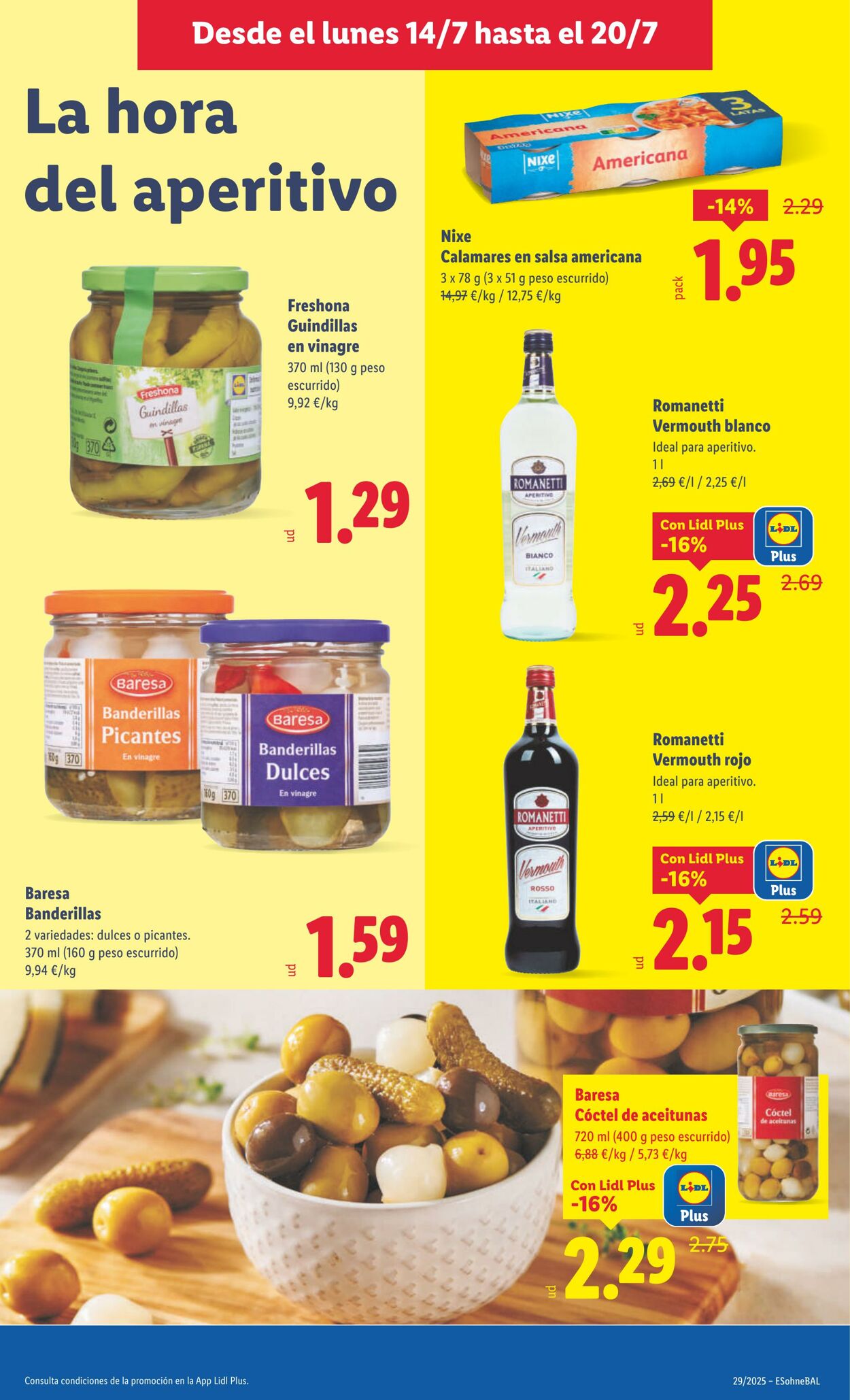 Folleto Lidl 14.07.2025 - 20.07.2025