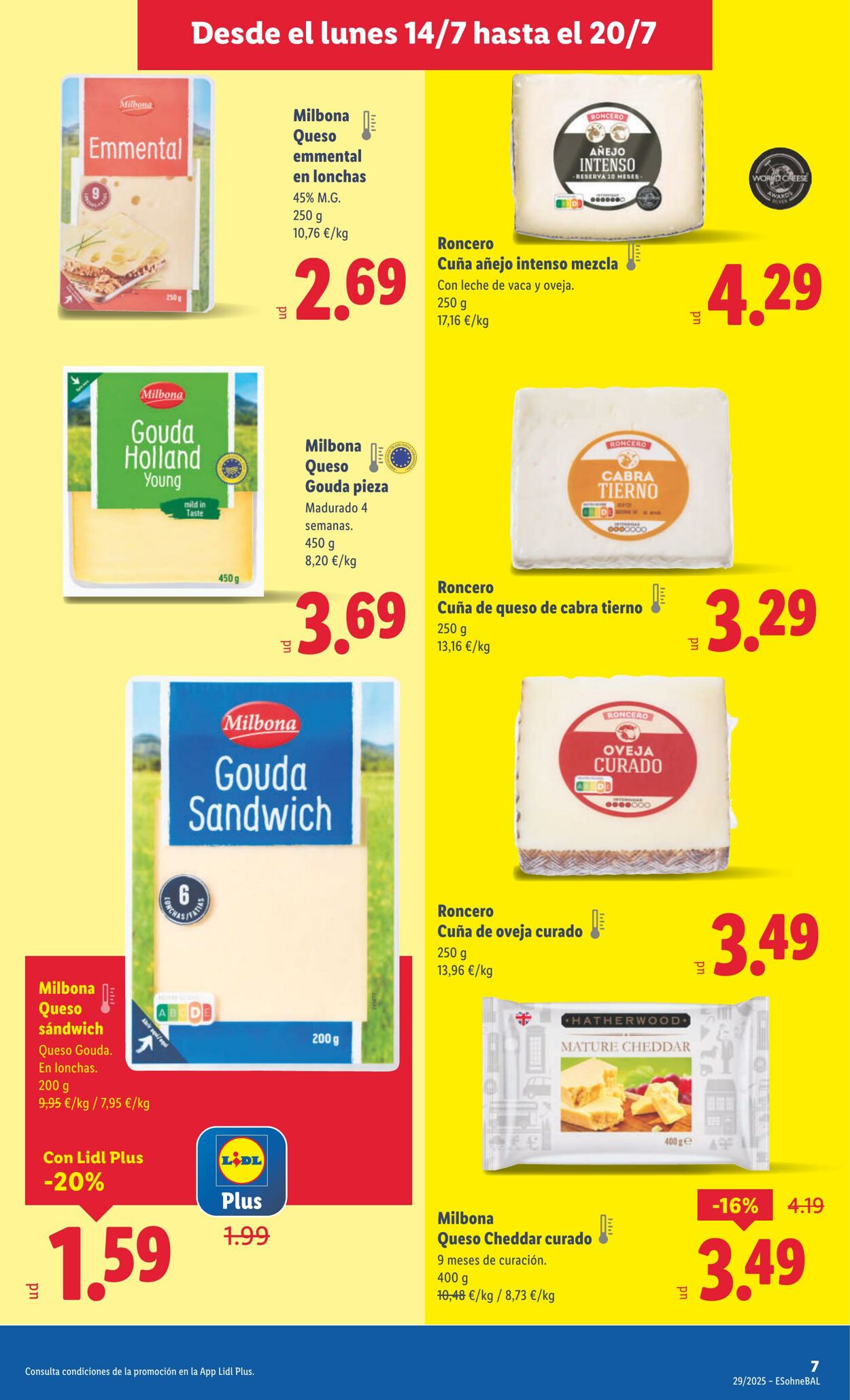 Folleto Lidl 14.07.2025 - 20.07.2025