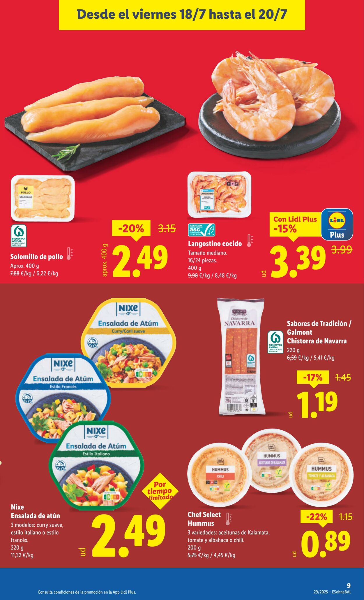 Folleto Lidl 14.07.2025 - 20.07.2025