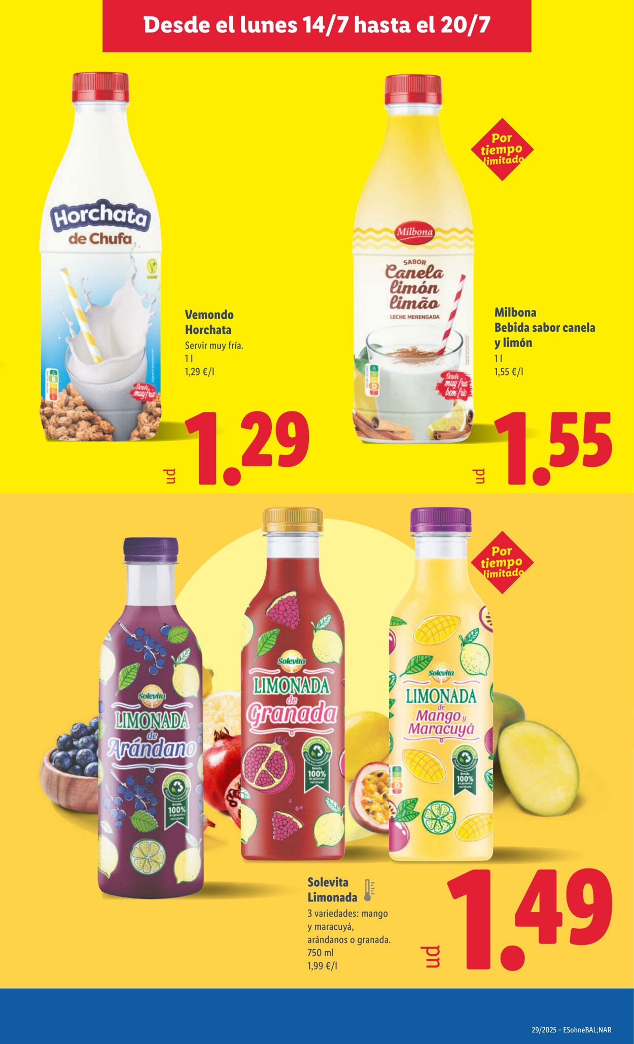 Folleto Lidl 14.07.2025 - 20.07.2025