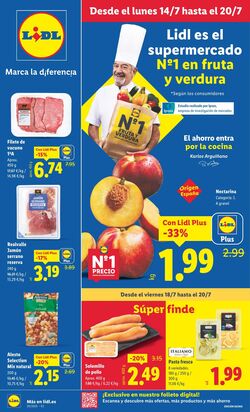 Folleto Lidl 14.07.2025 - 20.07.2025