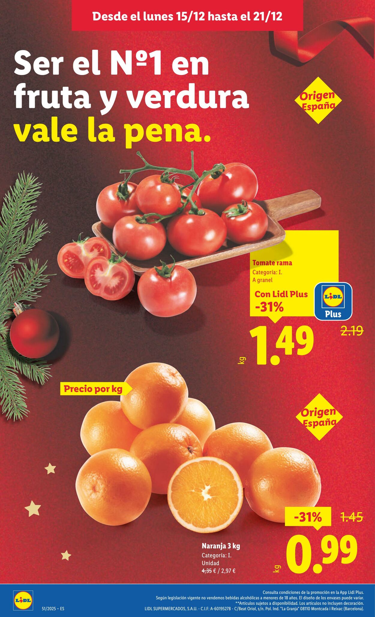 Folleto Lidl 15.12.2025 - 21.12.2025