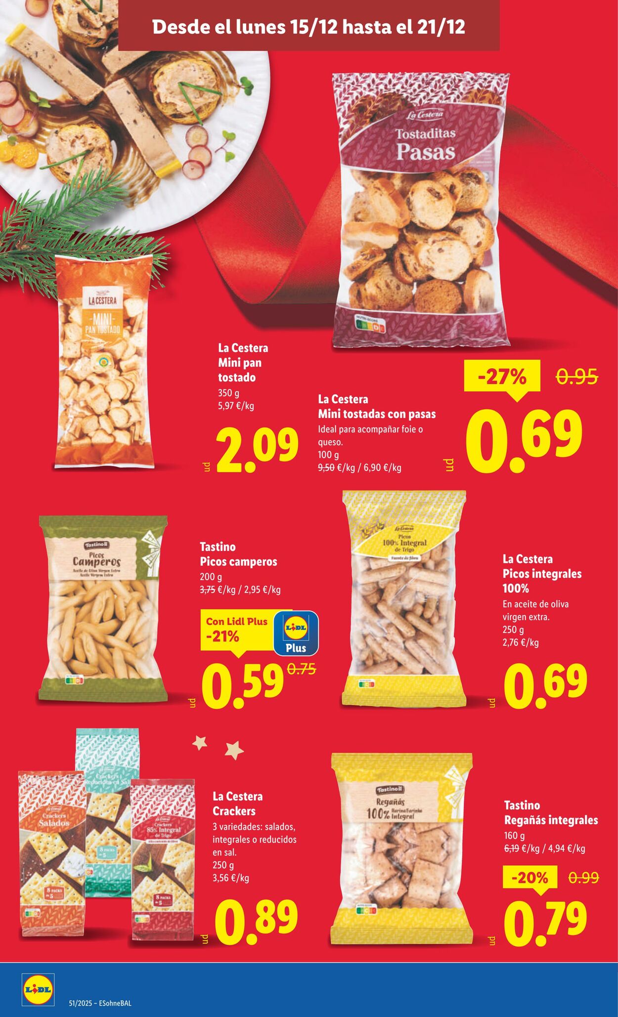 Folleto Lidl 15.12.2025 - 21.12.2025