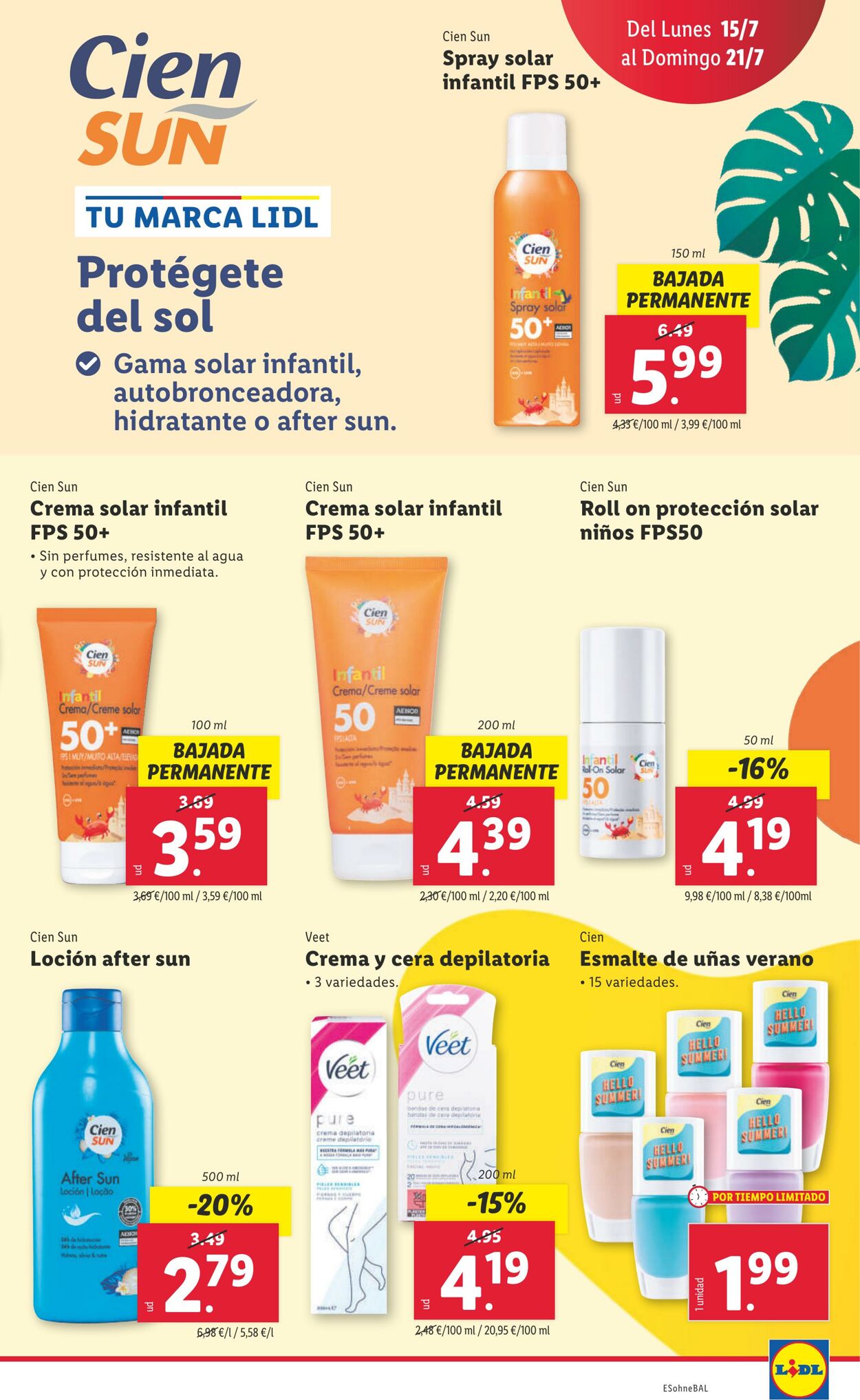 Folleto Lidl 15.07.2024 - 21.07.2024