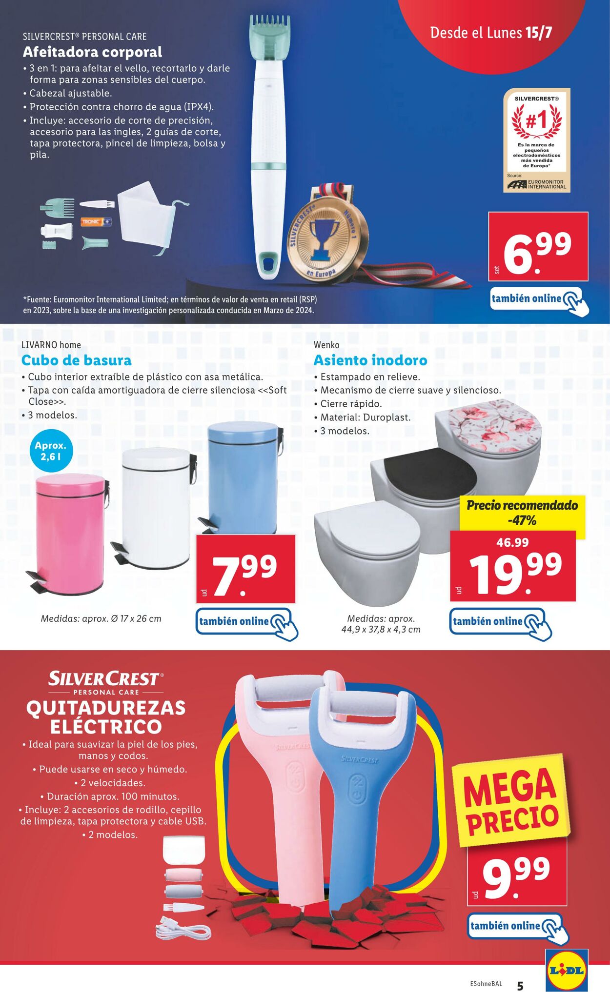 Folleto Lidl 15.07.2024 - 21.07.2024