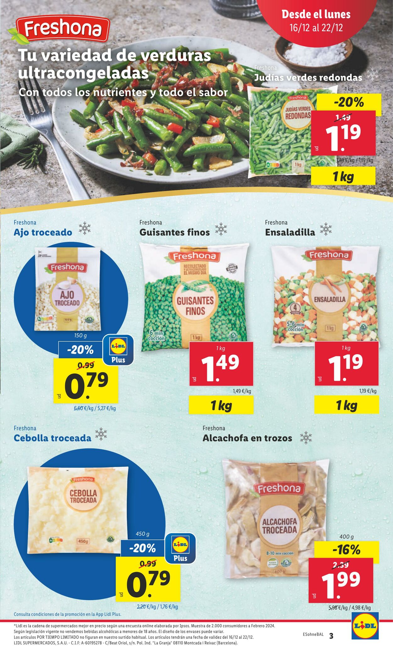 Folleto Lidl 16.12.2024 - 22.12.2024